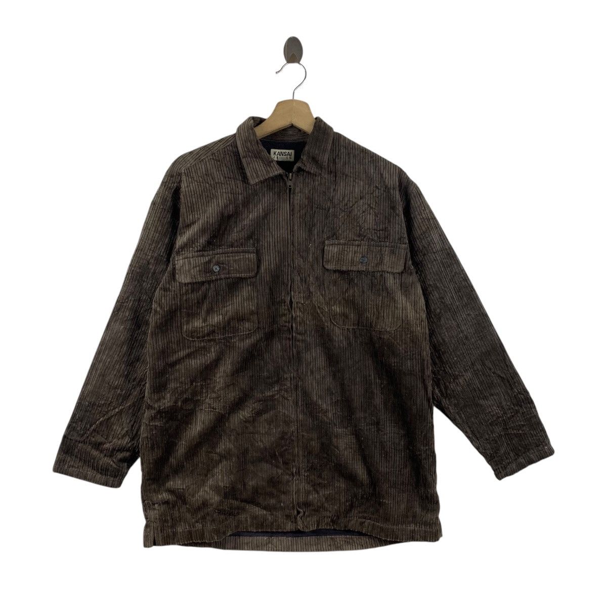 Kansai Yamamoto Vintage KANSAI YAMAMOTO JEANS Collection Denim Jacket Trench Size US M / EU 48-50 / 2 - 1 Thumbnail