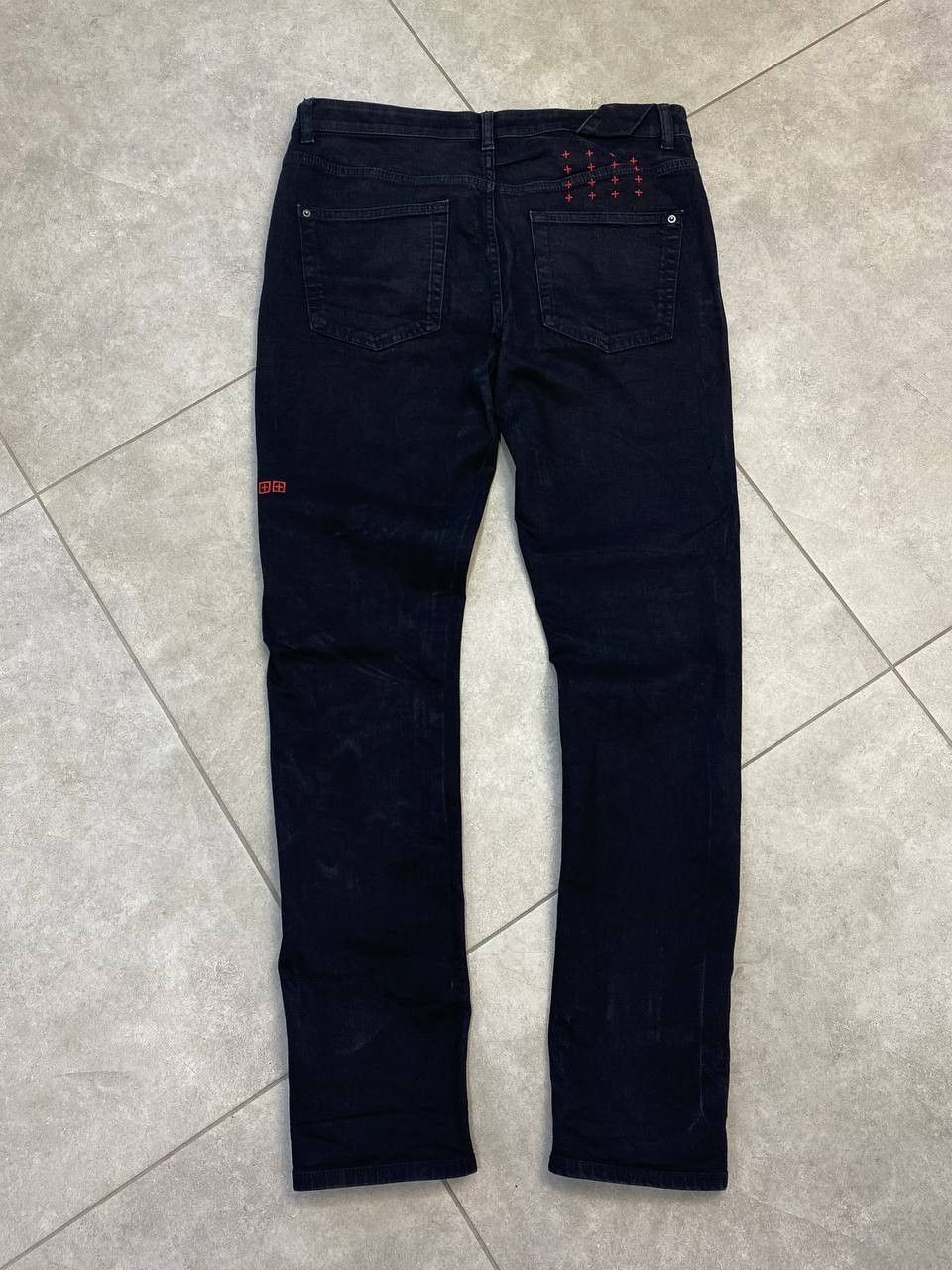 Ksubi KSUBI KM-72 Slim Denim Logo Pants Size US 32 / EU 48 - 1 Thumbnail