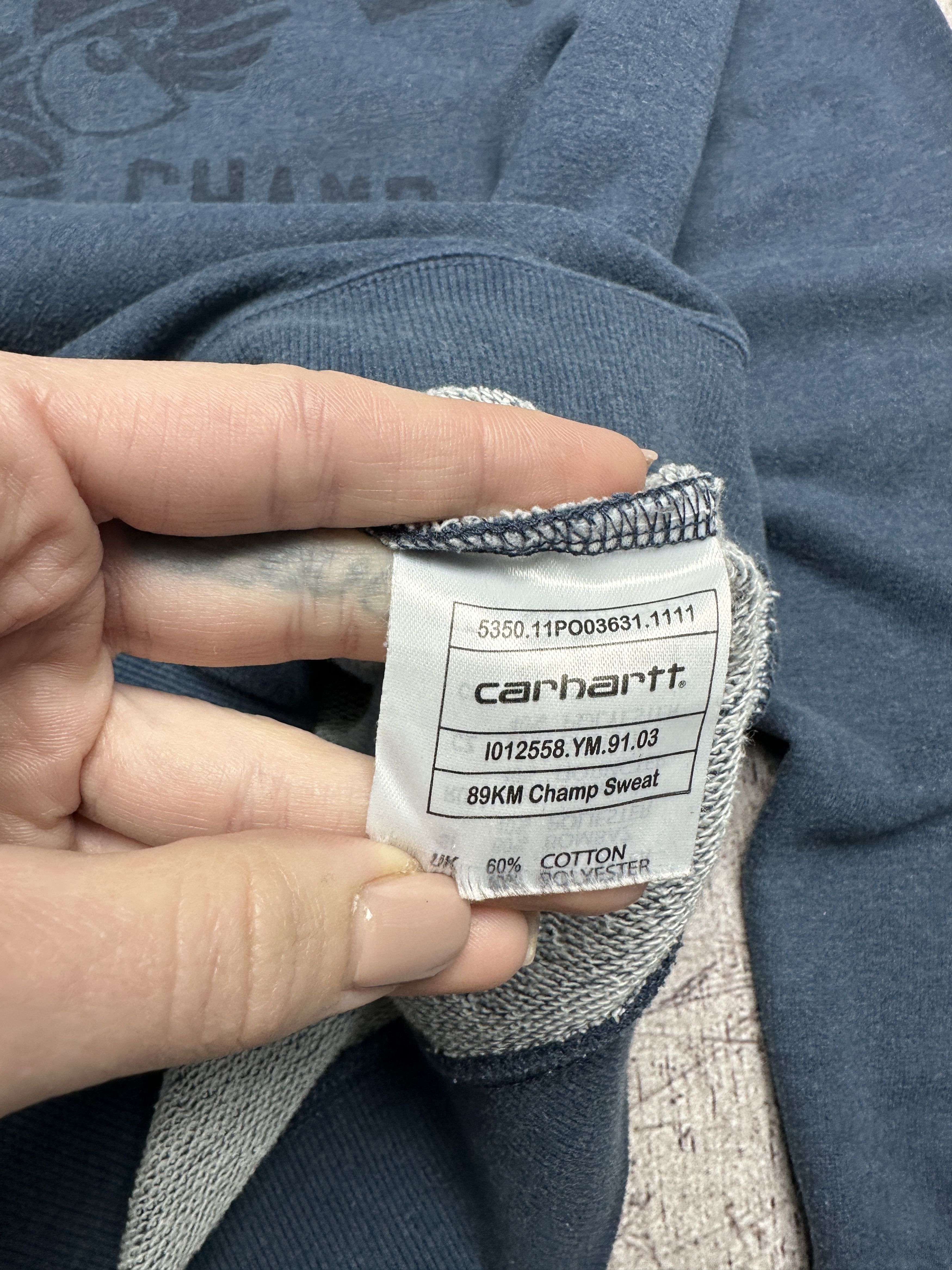 Carhartt × Vintage Carhartt Vintage Mens Champ Sweatshirt Size US S / EU 44-46 / 1 - 5 Thumbnail