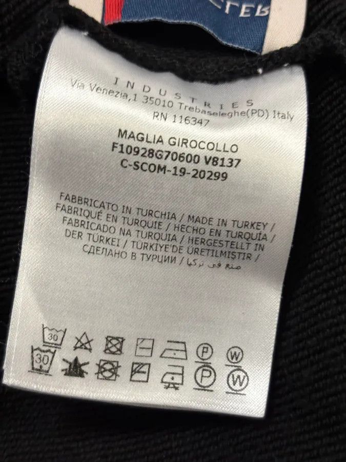 Moncler Moncler Black Logo Crewneck Sweater Size US M / EU 48-50 / 2 - 11 Thumbnail