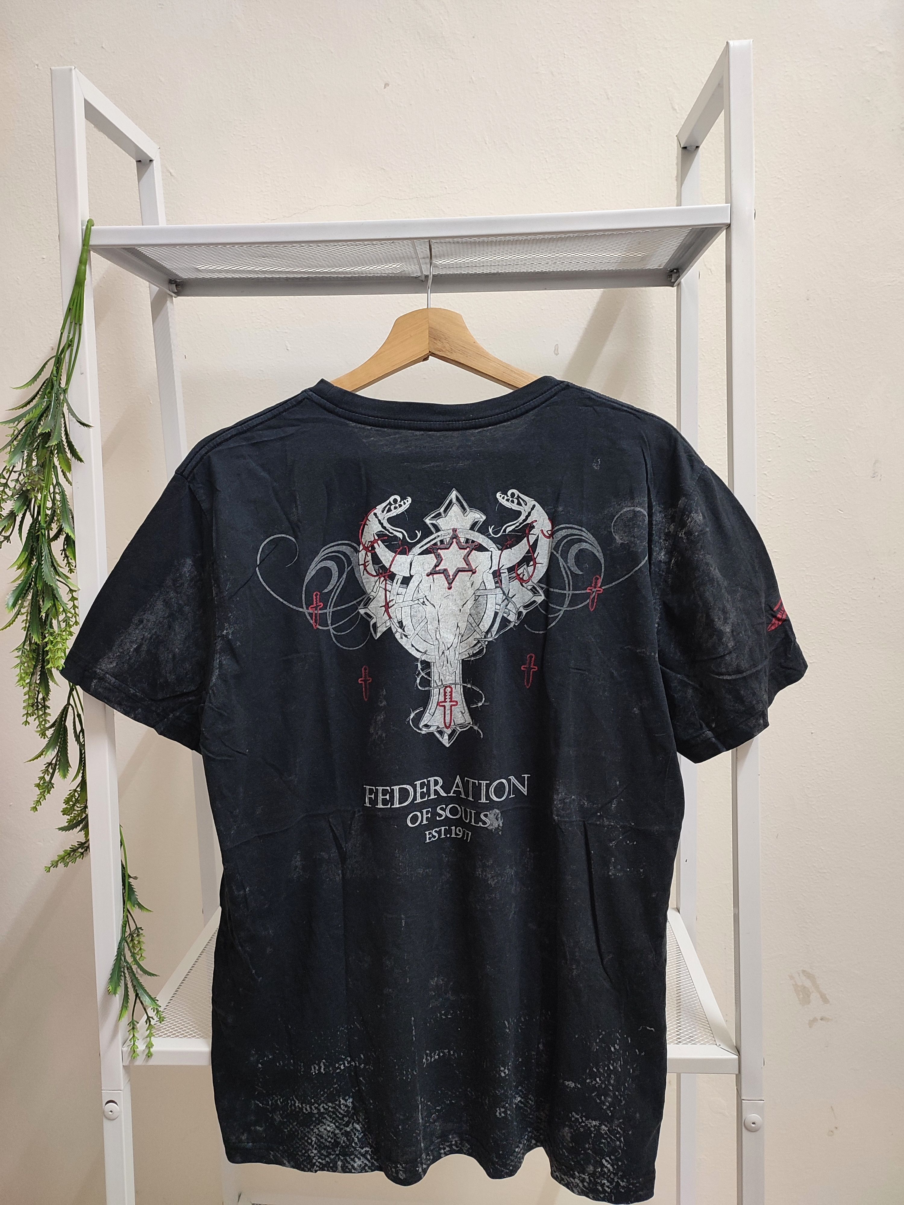 Vintage Vintage Federation Of Souls Est. 1977 Tees Size US M / EU 48-50 / 2 - 6 Thumbnail