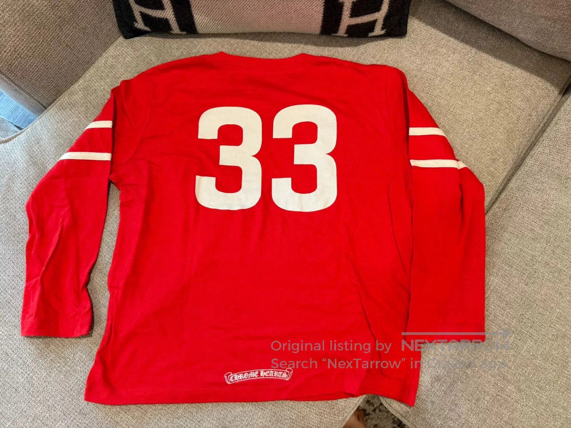 Chrome Hearts Chrome Hearts Red 33 Long Sleeve T. Size US S / EU 44-46 / 1 - 4 Thumbnail