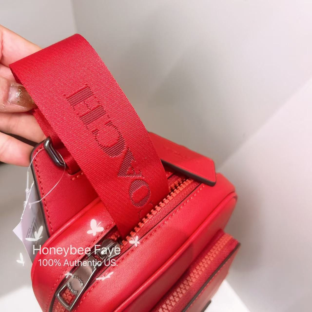 Coach Racer Sling Pack CX071 Bold Red Size ONE SIZE - 7 Thumbnail