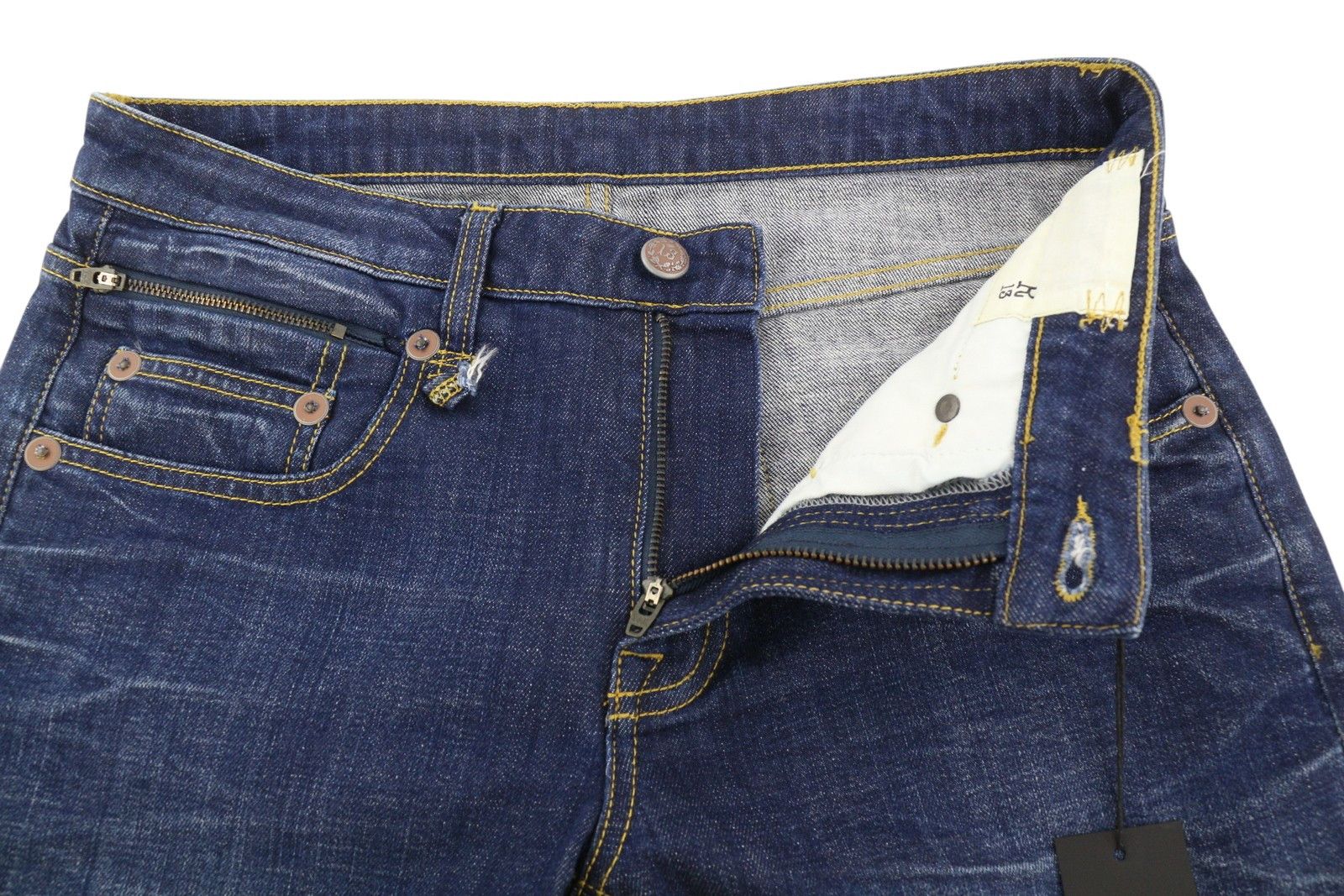 R13 BIKER BOY 27 Howell Indigo Faded Skinny Ankle 85430 Size 27" / US 4 / IT 40 - 4 Thumbnail