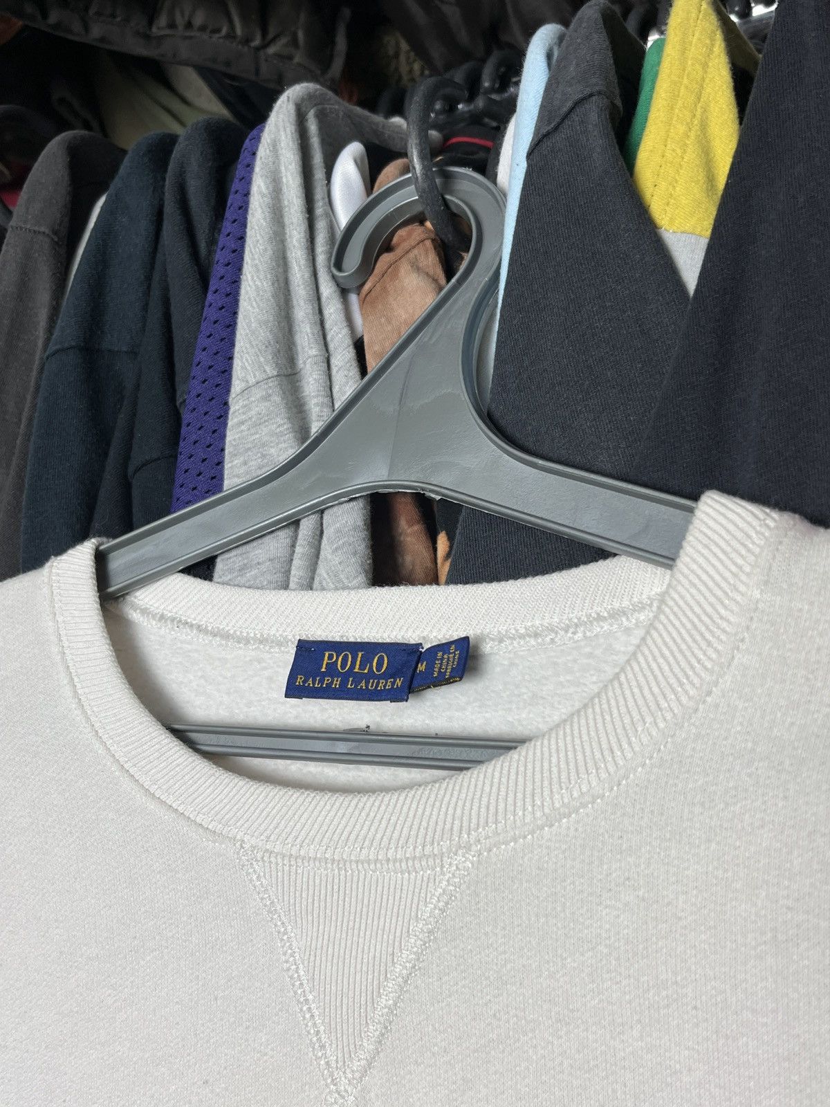 Polo Ralph Lauren × Ralph Lauren × Vintage RALPH LAUREN ARCHIVE SWEATSHIRT WITH KNITTED SLEEVES - 1332 Size US L / EU 52-54 / 3 - 5 Thumbnail