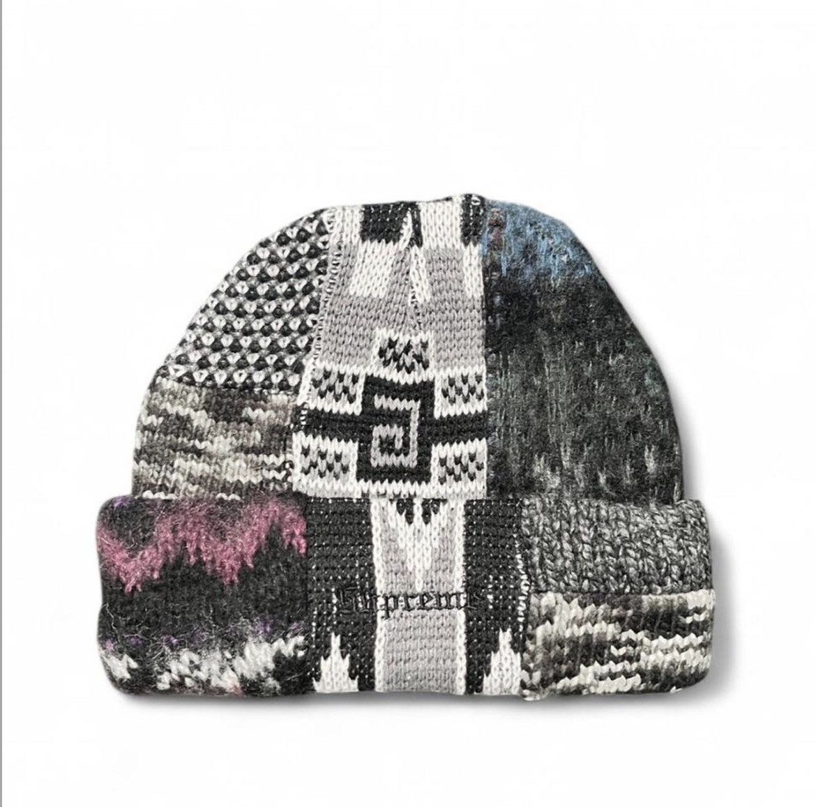 Supreme SS26 Supreme Patchwork Beanie - Black Size ONE SIZE - 1 Thumbnail