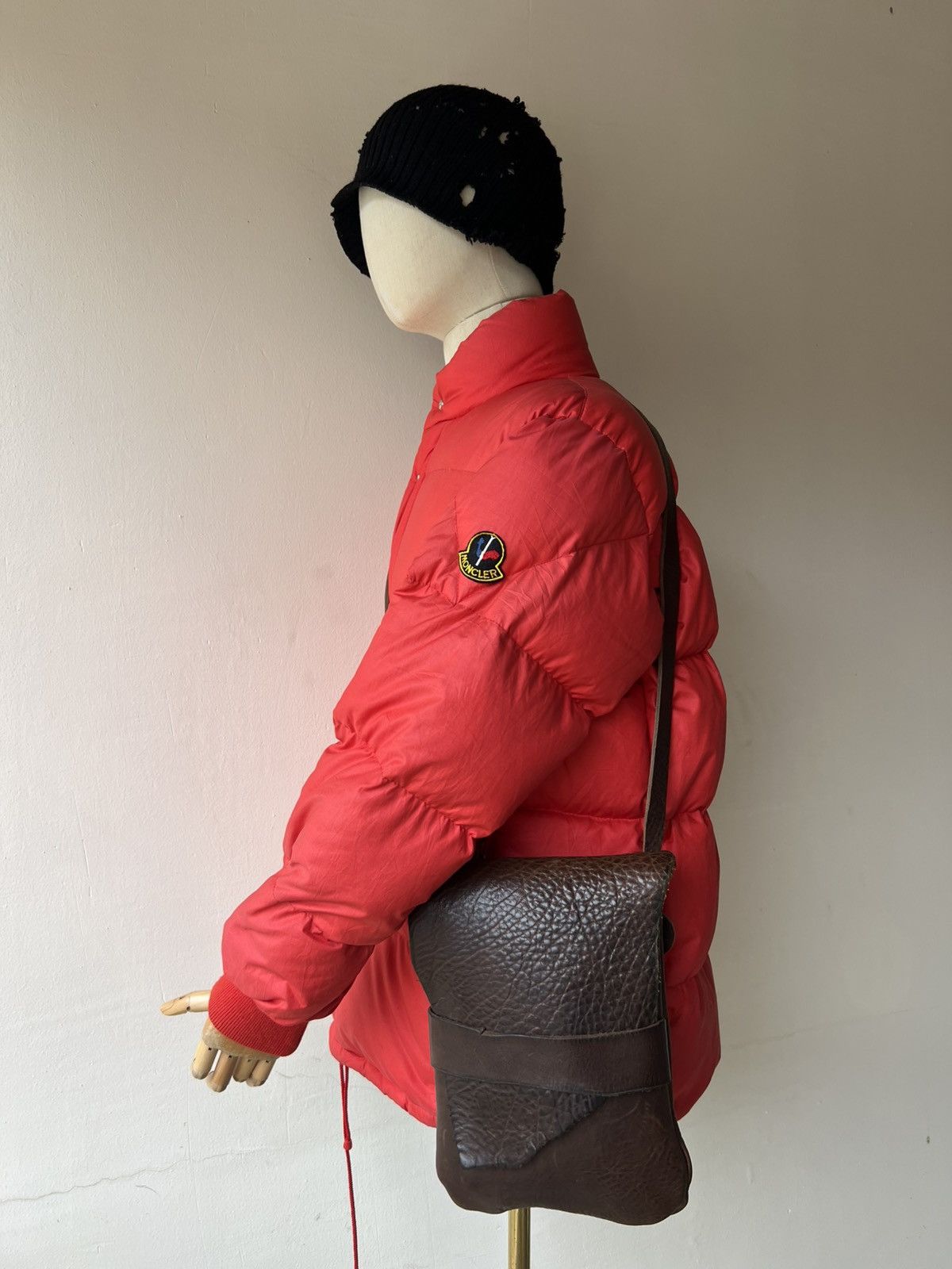 Leather D+ Japan Patina Leather Asymmetrical Sling Bag Size ONE SIZE - 4 Thumbnail