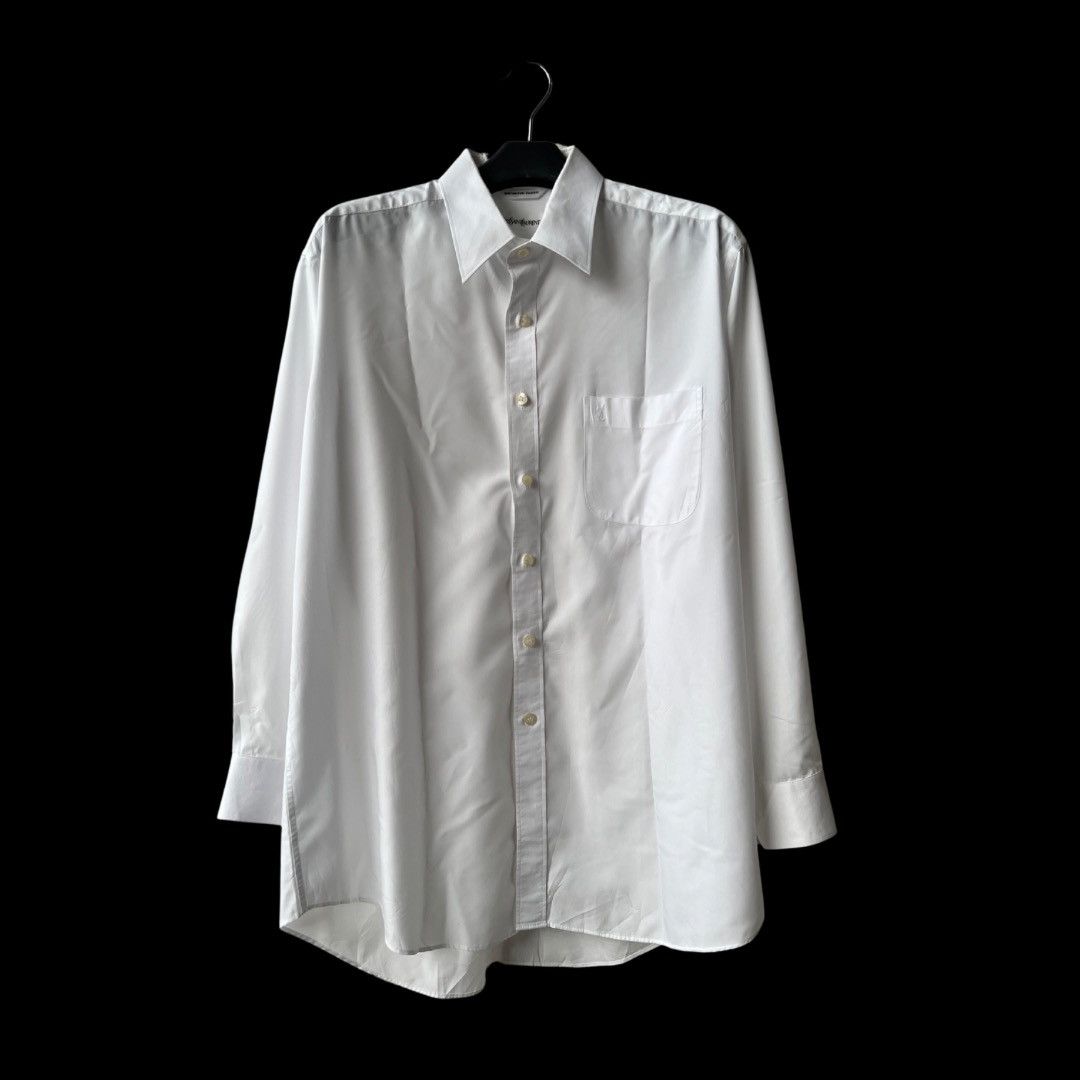 Vintage × Yves Saint Laurent Yves Saint Lauren White Shirt Size US L / EU 52-54 / 3 - 1 Thumbnail