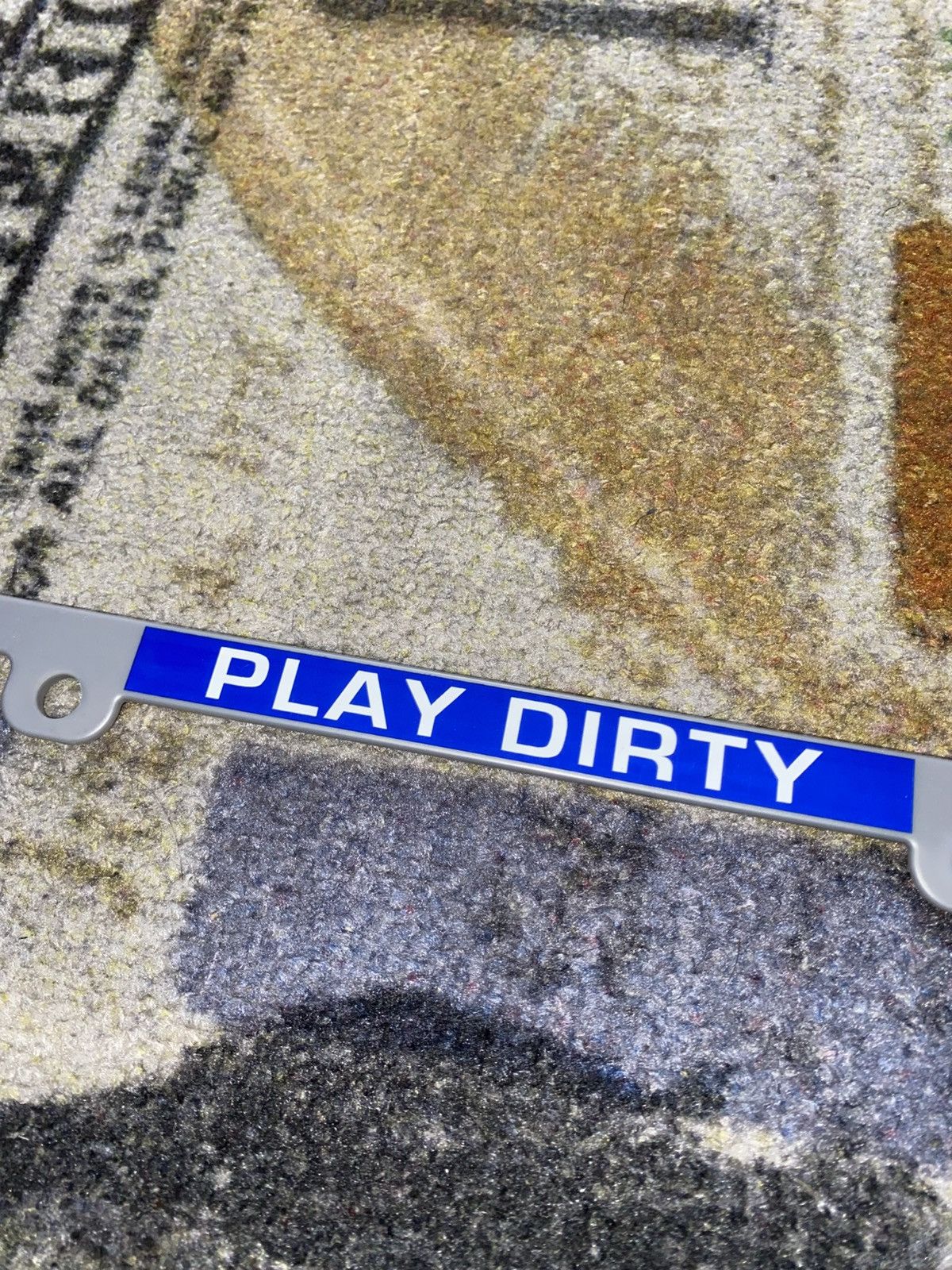 Undefeated Undefeated Play Dirty License Plate Size ONE SIZE - 3 Thumbnail