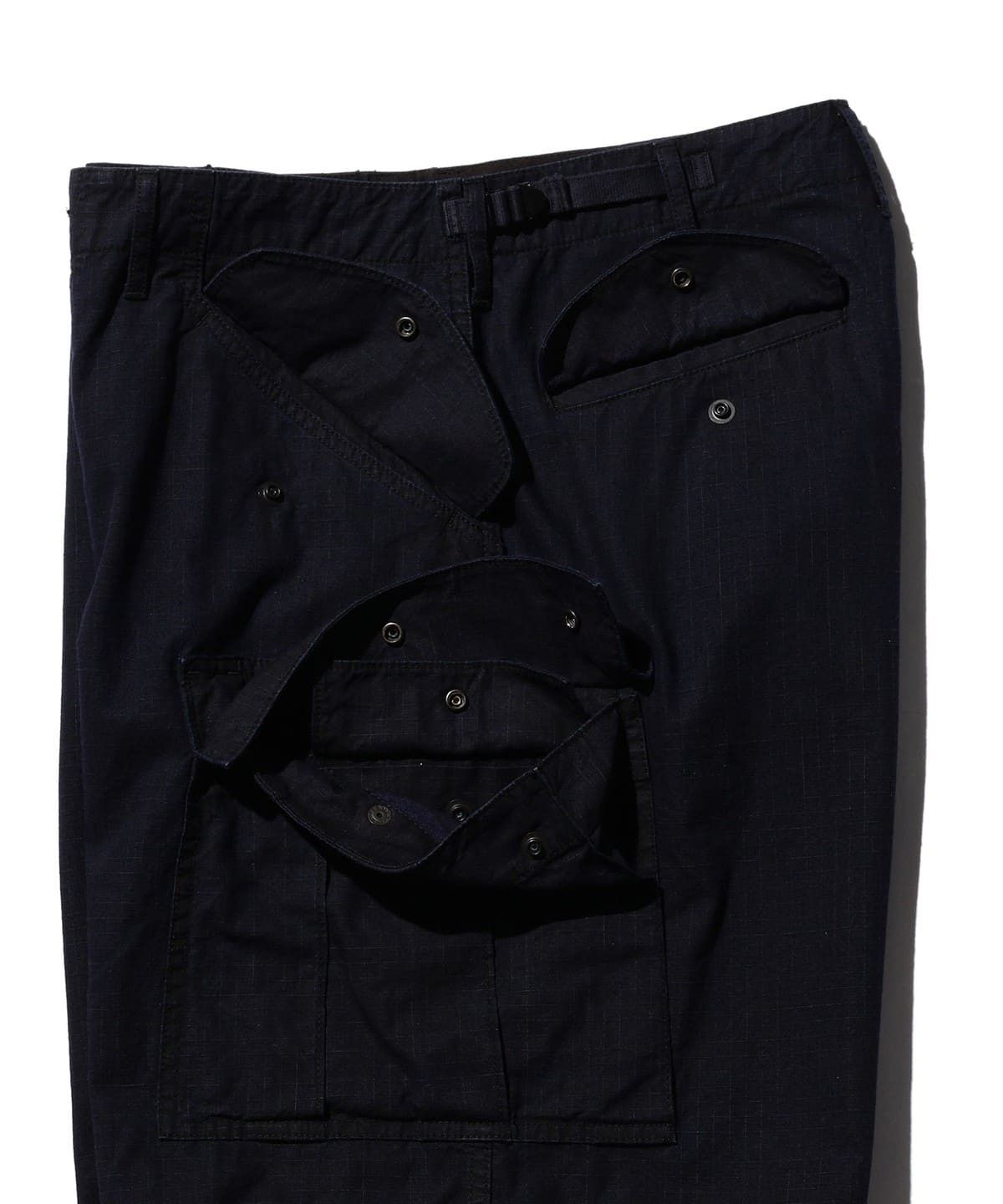 Beams Plus MIL 6-Pocket Indigo Rip-Stop Cargo Shorts SUMI Size XL Size US 36 / EU 52 - 6 Thumbnail