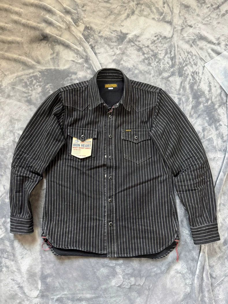 Iron Heart Iron Heart Heavy 12oz black discharge Wabash retro western Size US M / EU 48-50 / 2 - 2 Thumbnail