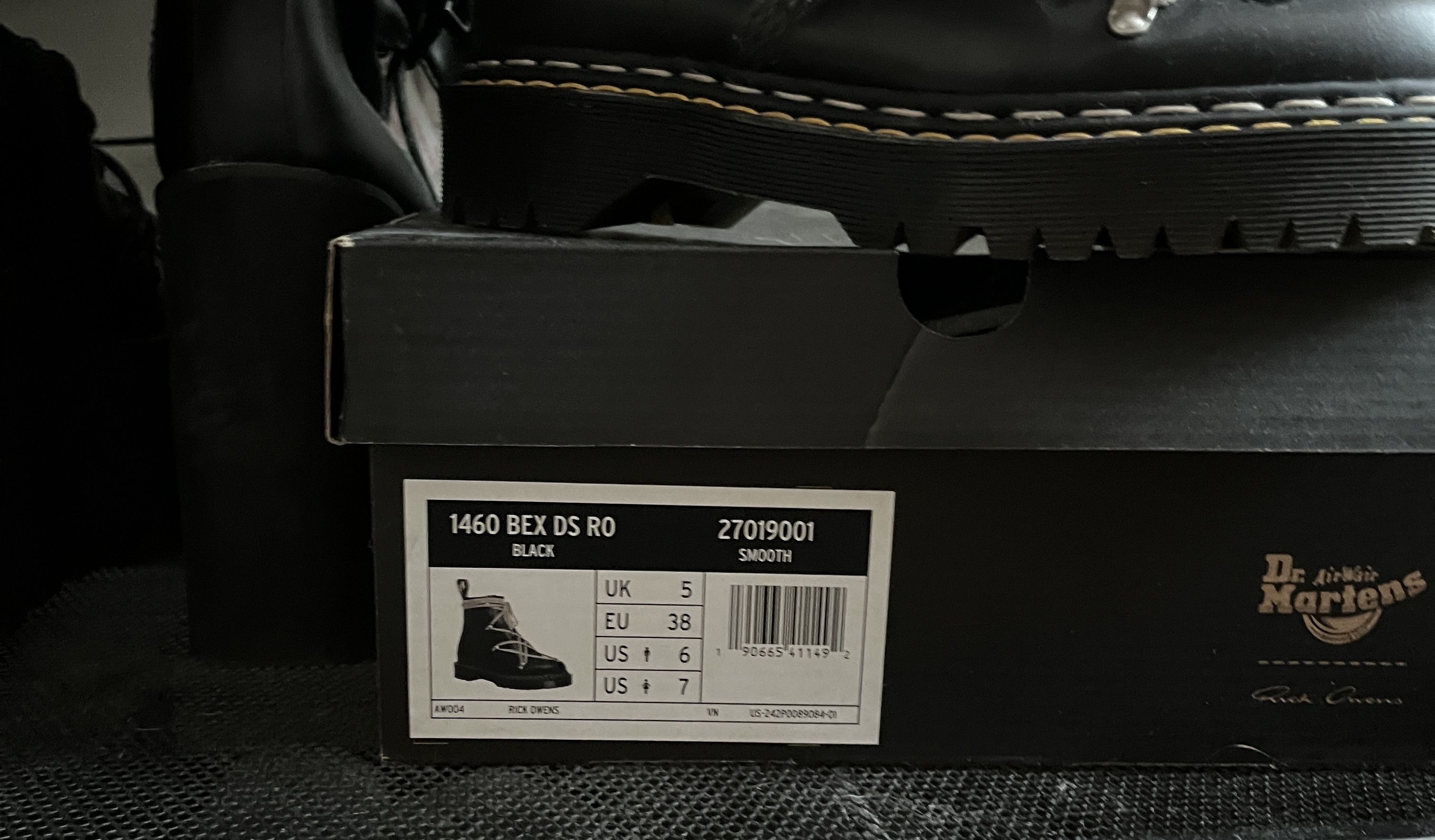 Dr. Martens × Rick Owens Dr. Martens x Rick Owens 1460 BEX Size US 7 / IT 37 - 7 Thumbnail