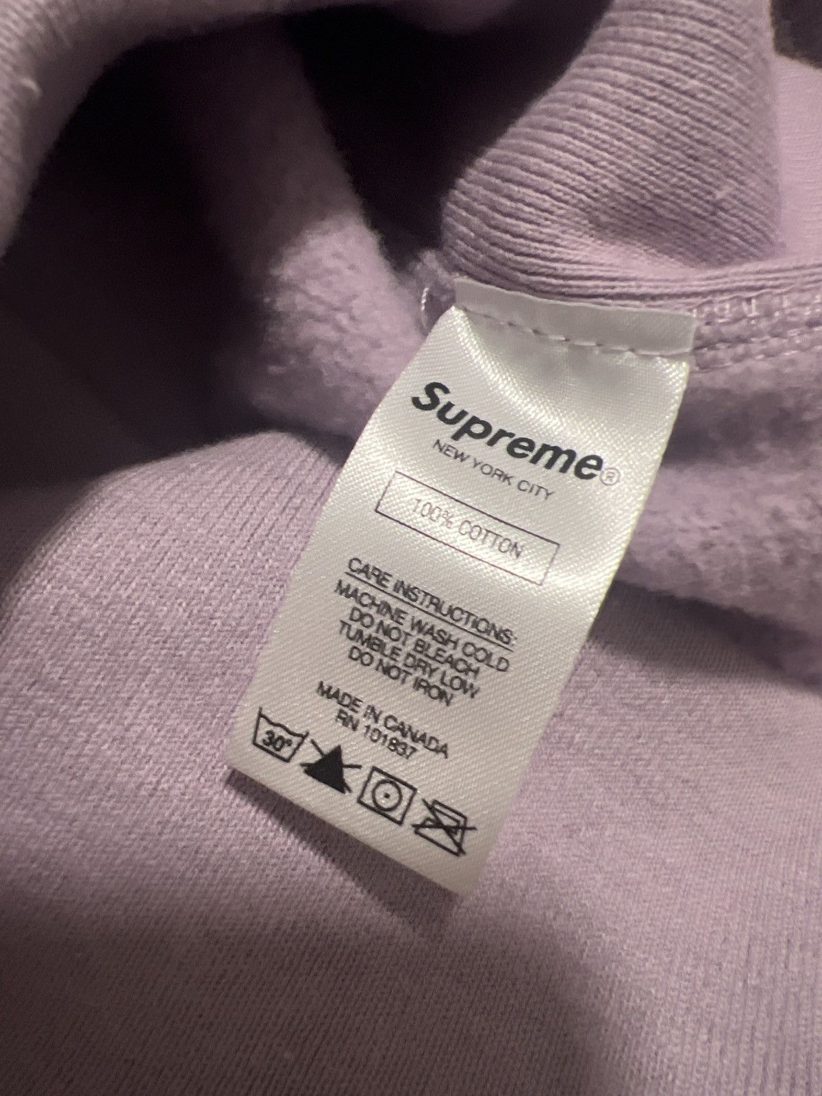 Supreme Supreme Compact Logo Hoodie Purple Violet Size US M / EU 48-50 / 2 - 5 Thumbnail