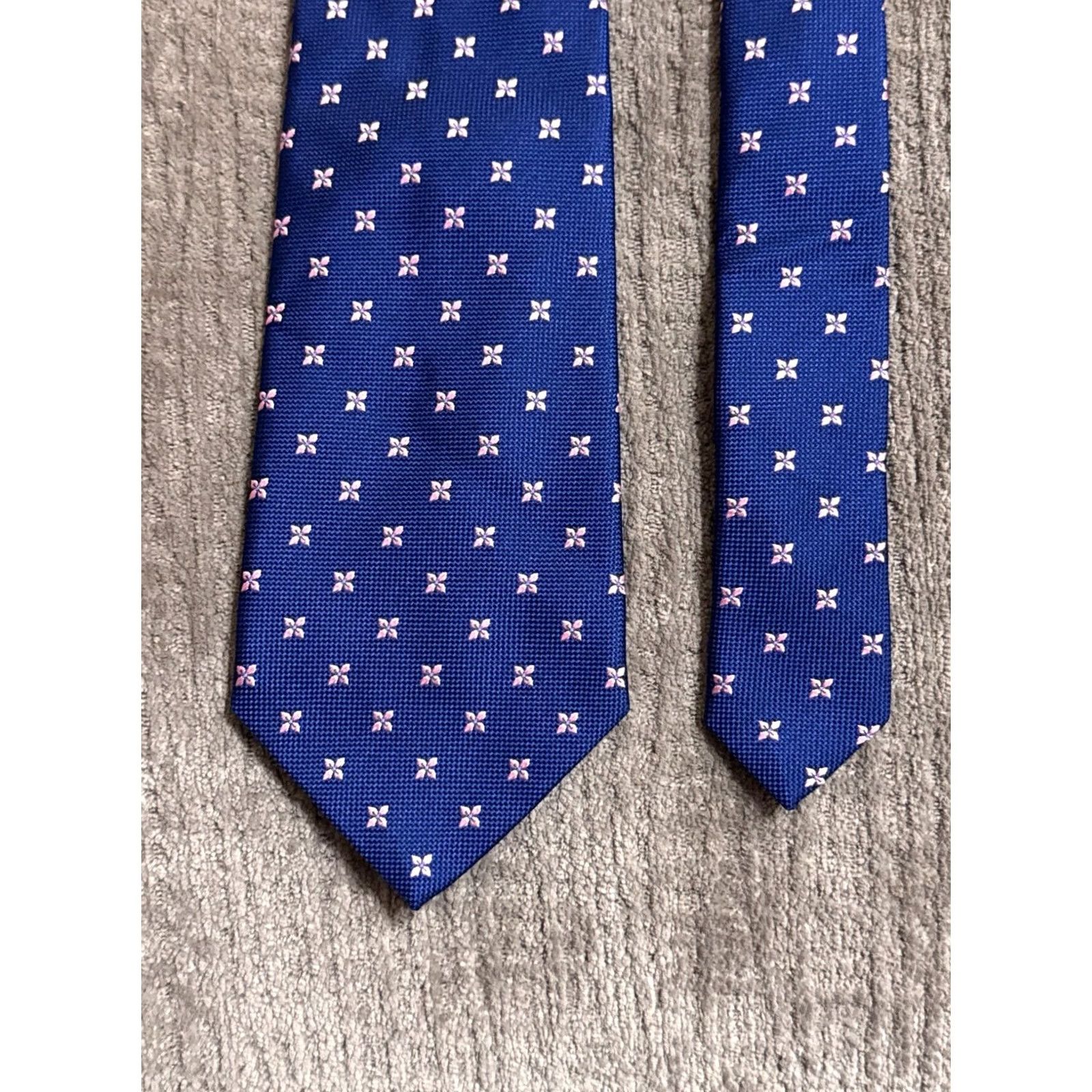 Pinko Thomas Pink Mens Necktie Silk Made In France Silk Necktie Tie MINT Multicolor Ascot Brand: Thomas Pink Size ONE SIZE - 3 Thumbnail