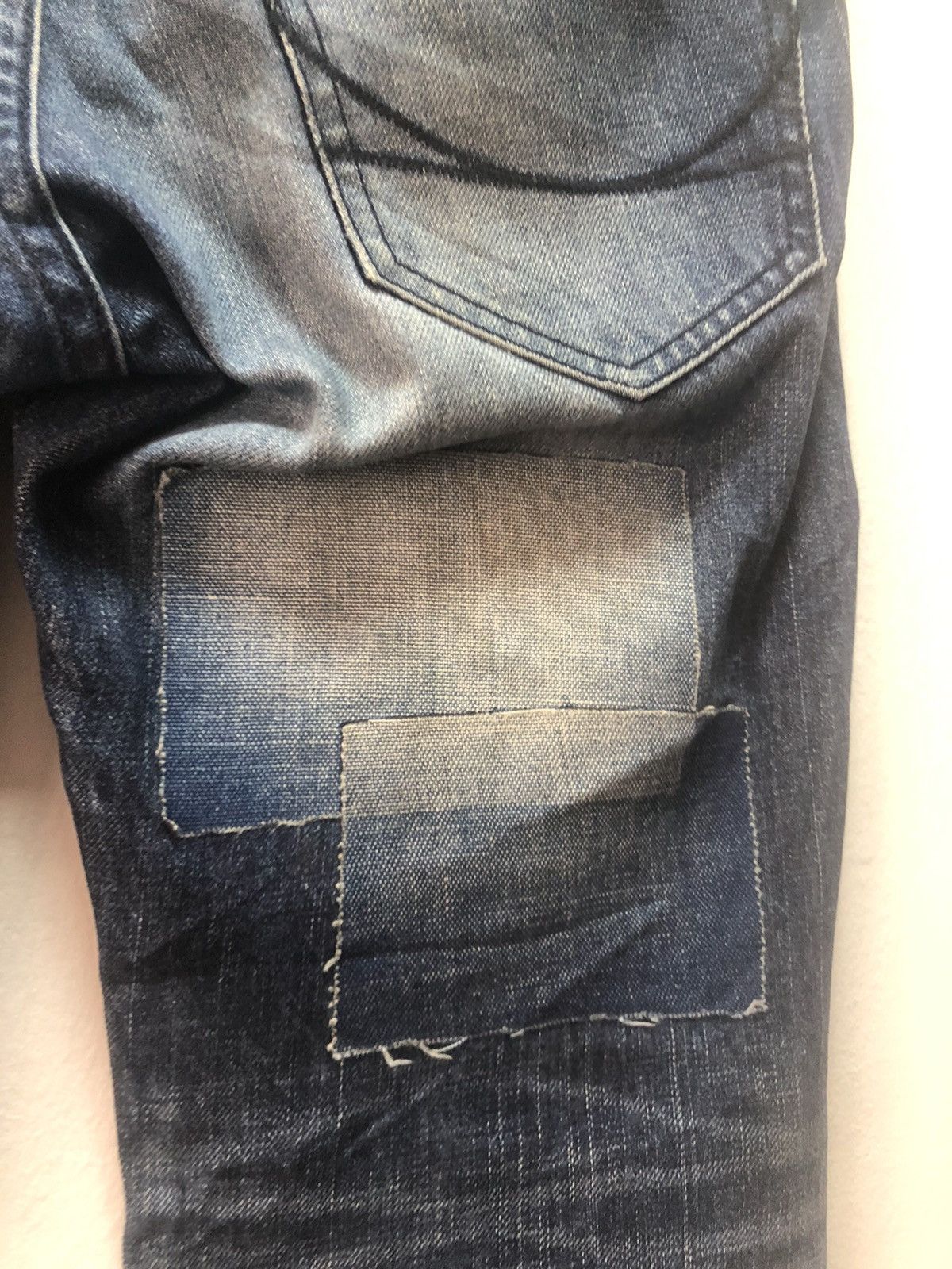 FACTOTUM FACTOTUM Denim Pants Patch Distressed Style Japan Made Size US 29 - 8 Thumbnail