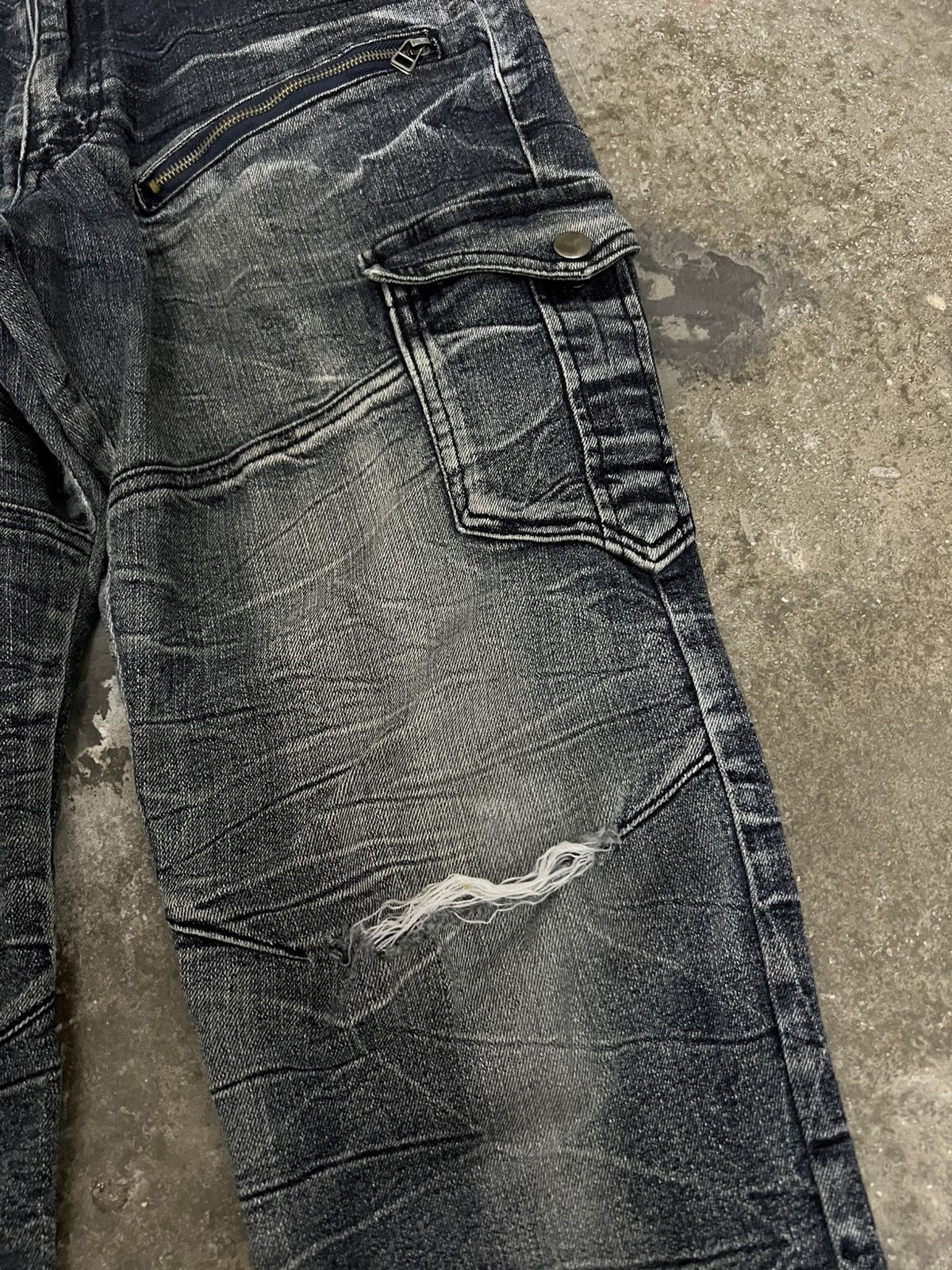 Japanese Brand 💥Semantic Design Distressed Jean Size US 30 / EU 46 - 5 Thumbnail