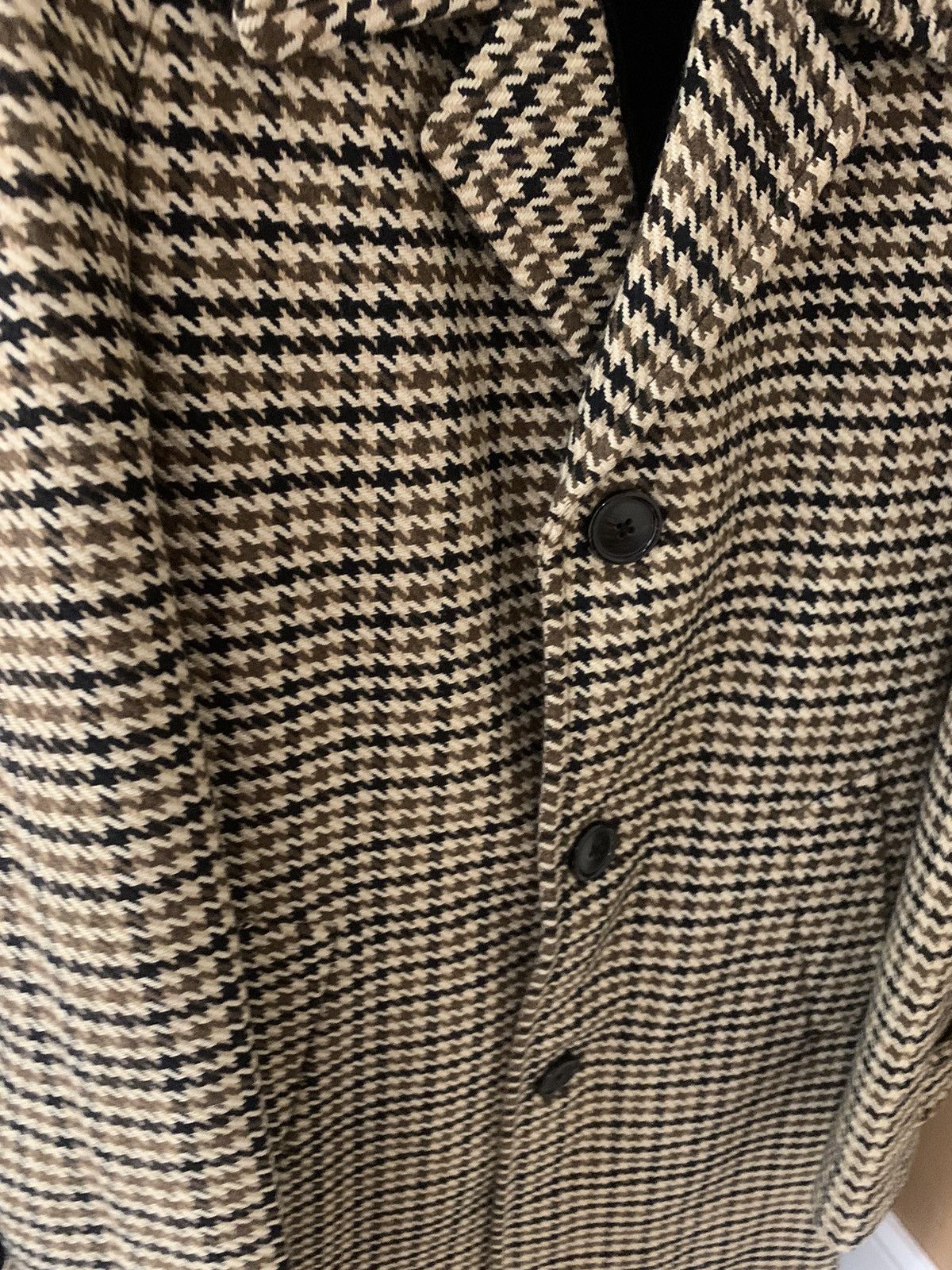 Saint Laurent Paris Saint Laurent 2014FW Houndstooth mac coat Size US S / EU 44-46 / 1 - 2 Thumbnail