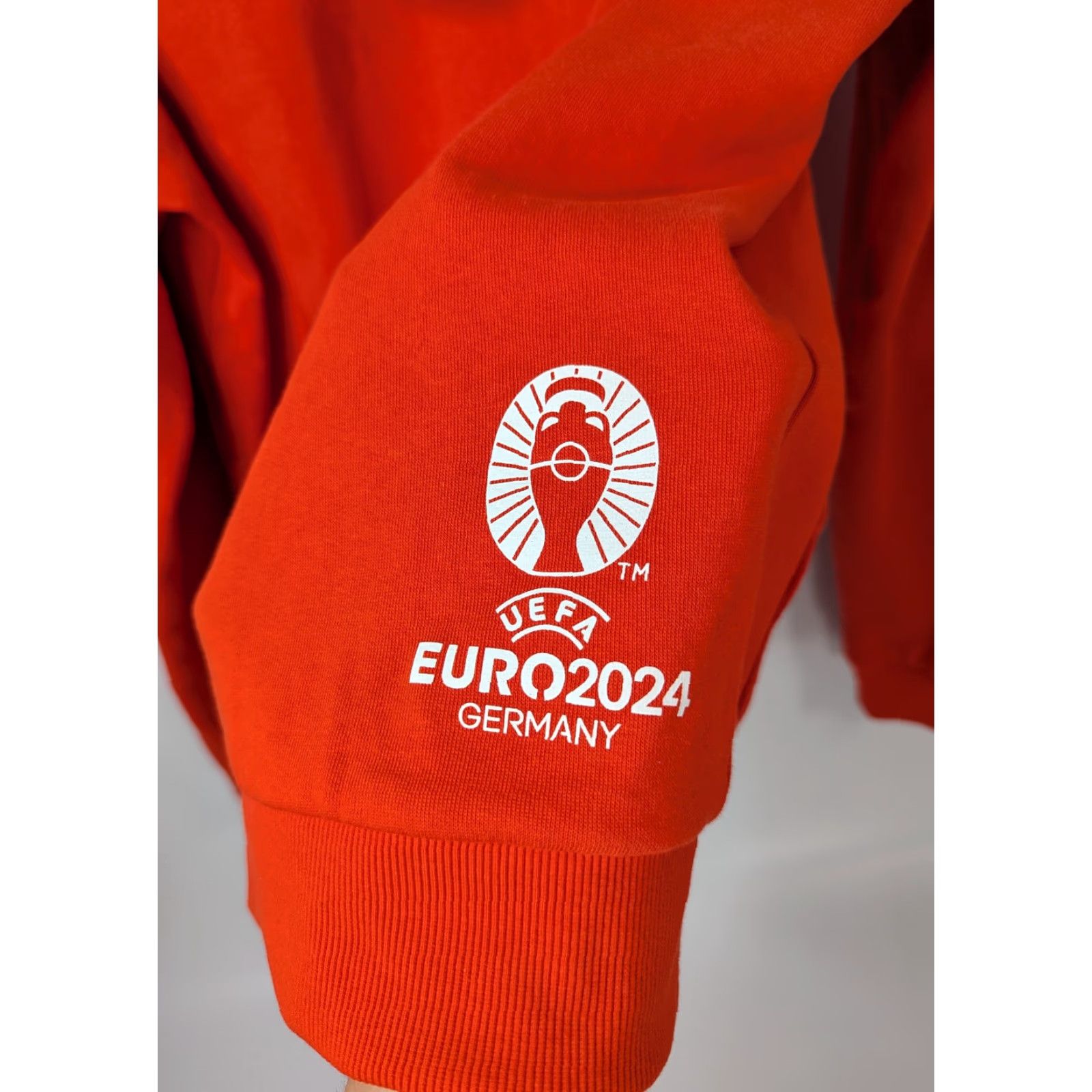 George UEFA Euro 2024 Hoodie England Red Orange Adult M Pullover Soccer Soccer UK England Hooded Pockets Mens Size US M / EU 48-50 / 2 - 6 Thumbnail