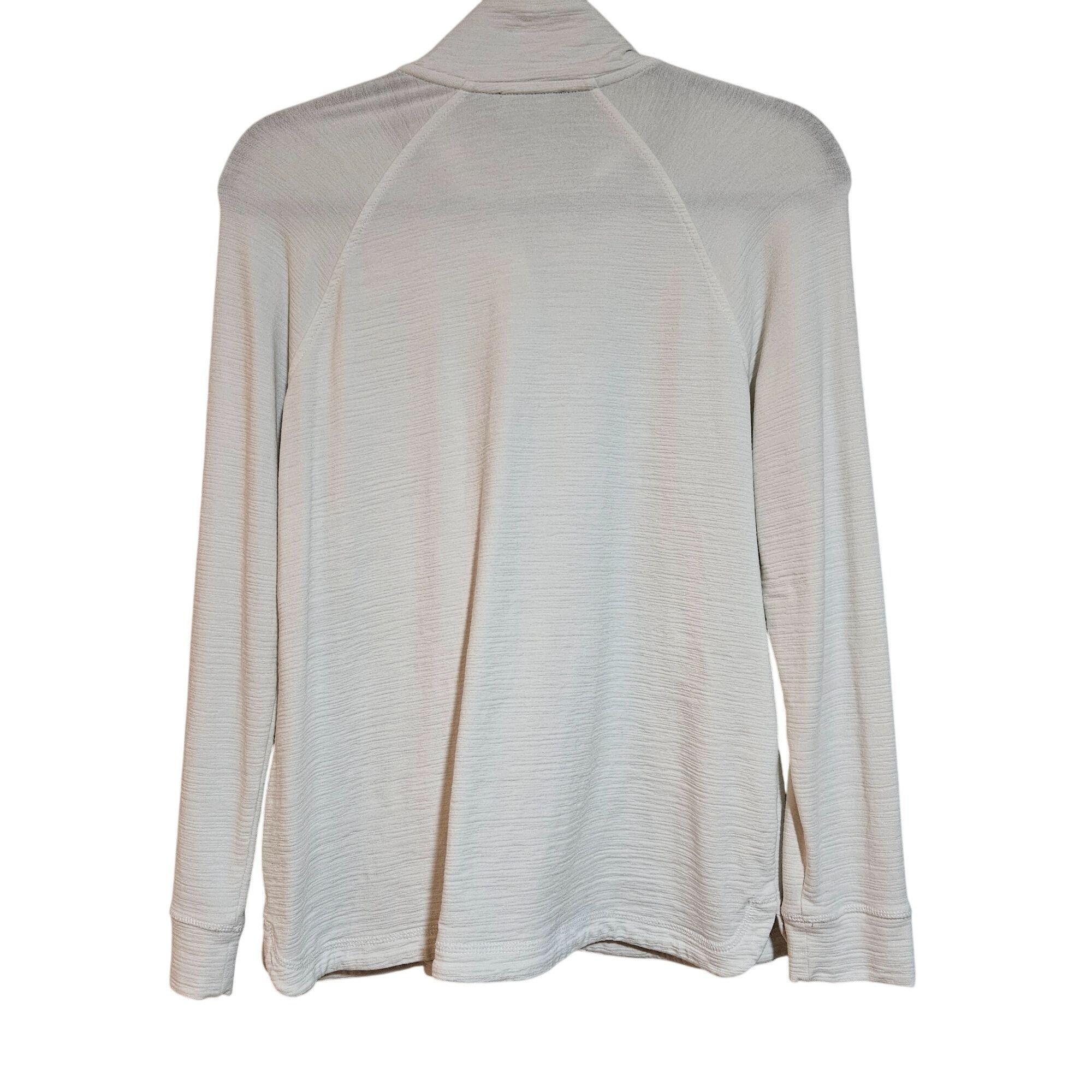 Other Talbots Woman's Stone 3/4 Zip Sweatshirt Med UPF 50+ Preppy Size M / US 6-8 / IT 42-44 - 3 Thumbnail