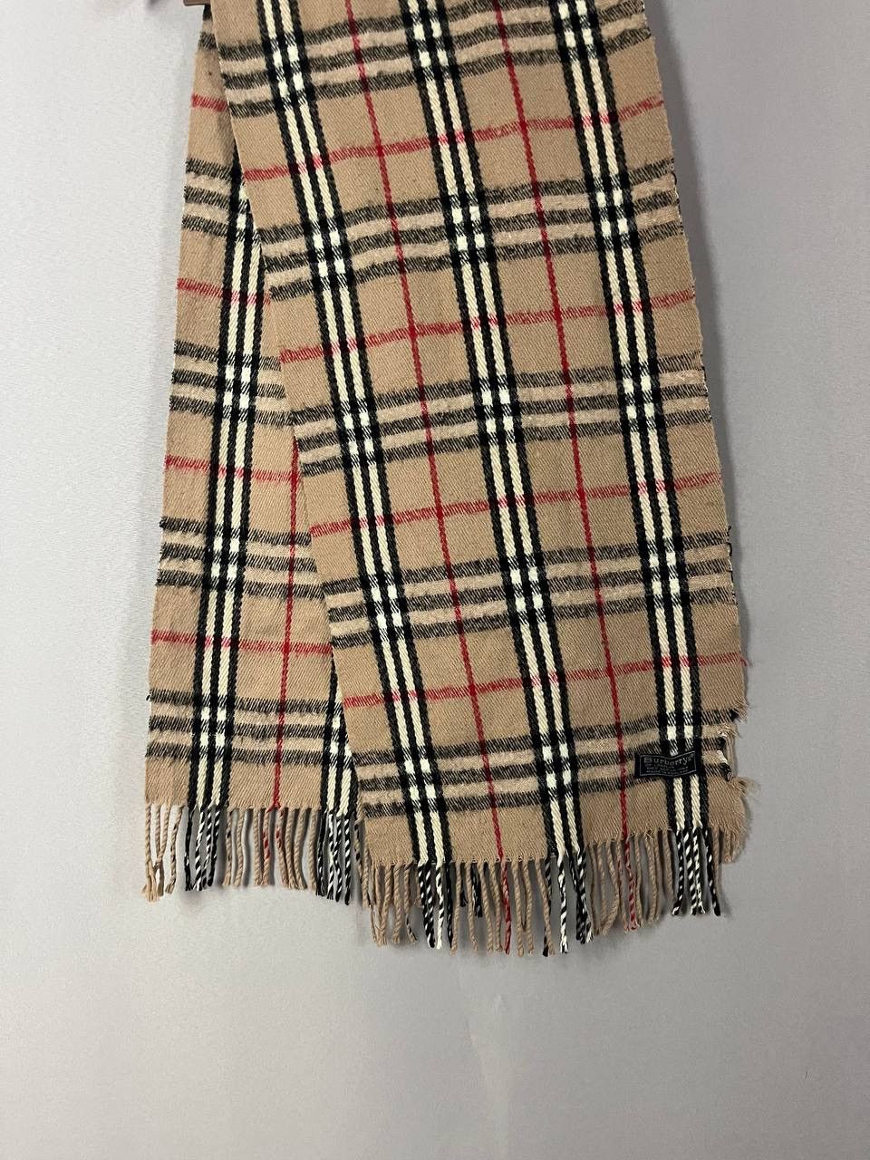 Burberry Burberry Nova Check Scarf Wool Size ONE SIZE - 2 Thumbnail