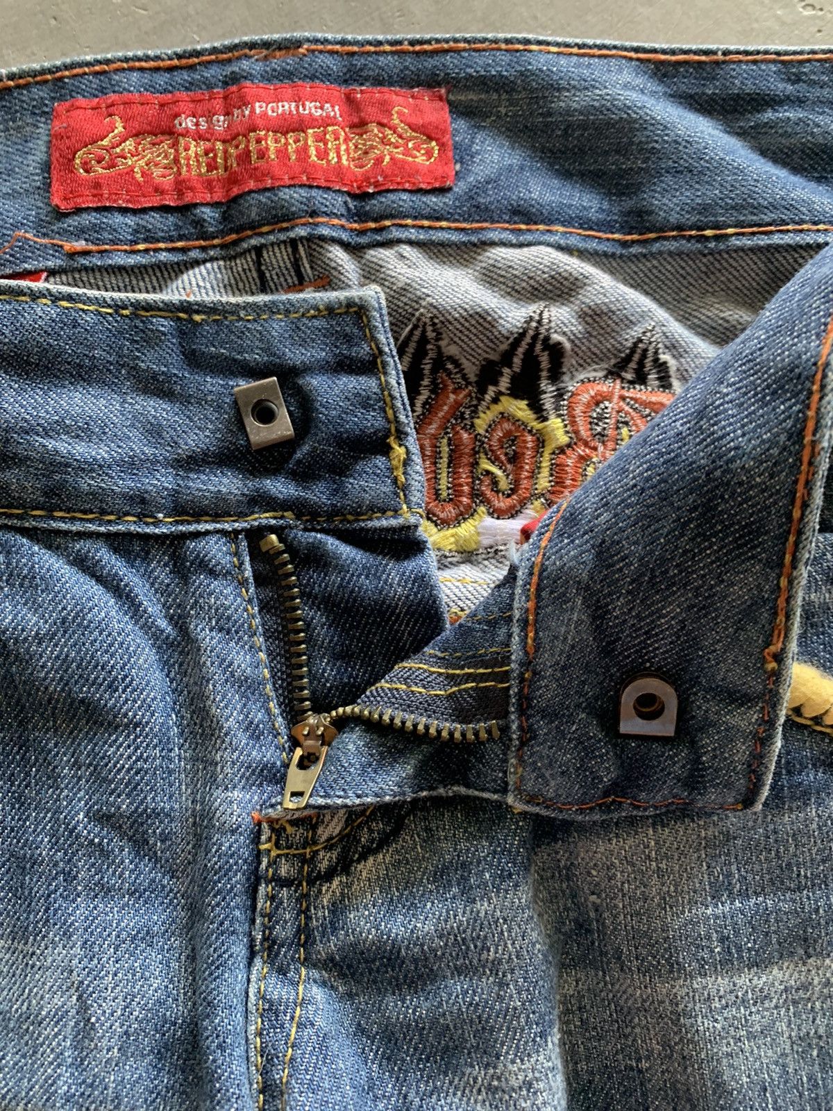 Hysteric Glamour × Japanese Brand × Vintage flare vintage y2k red pepper patchwork western style Size 30" / US 8 / IT 44 - 5 Thumbnail