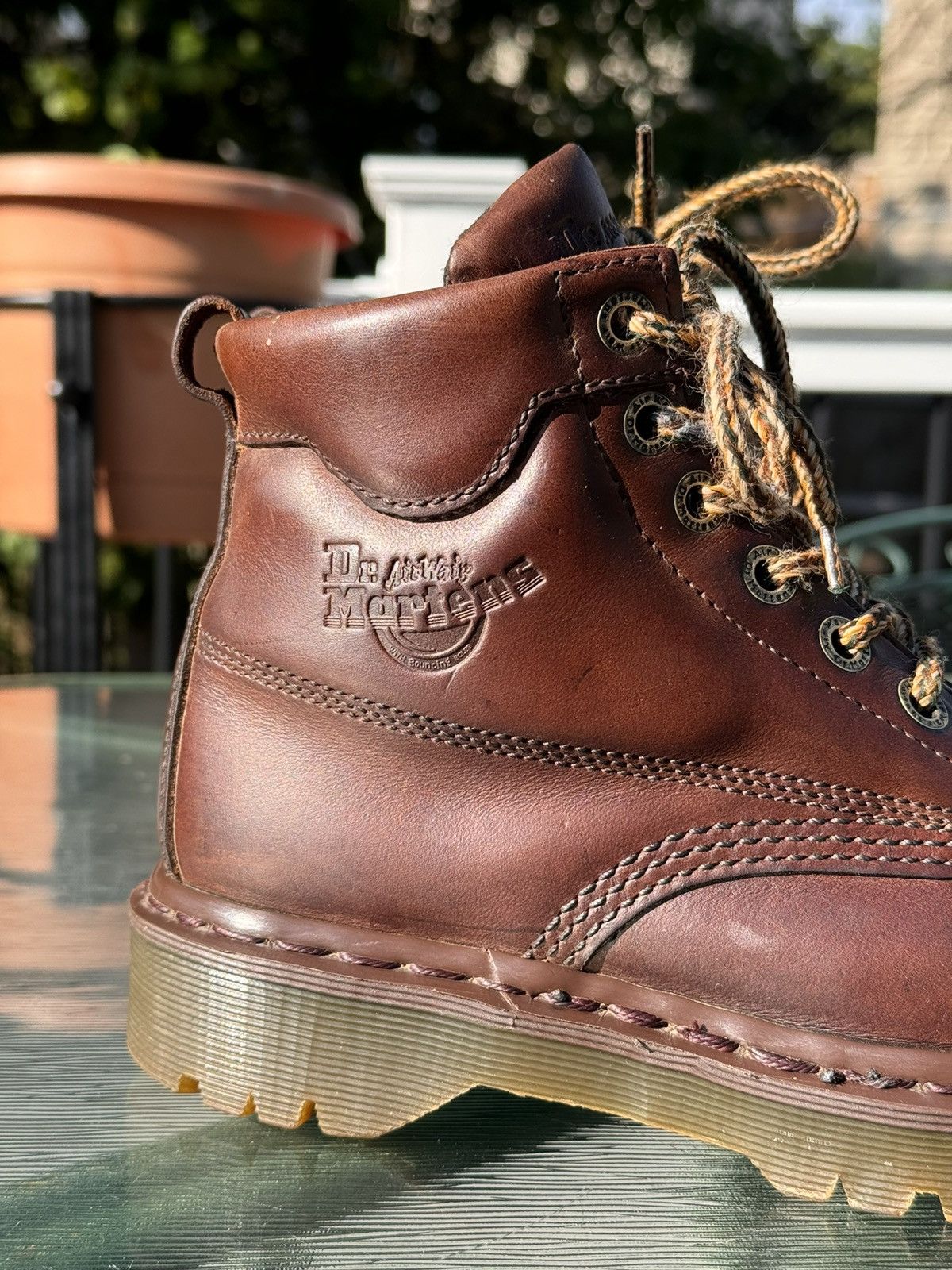 Dr. Martens Vintage 1980s Dr. Martens Hiking Boots RARE Size US 7 / IT 37 - 3 Thumbnail