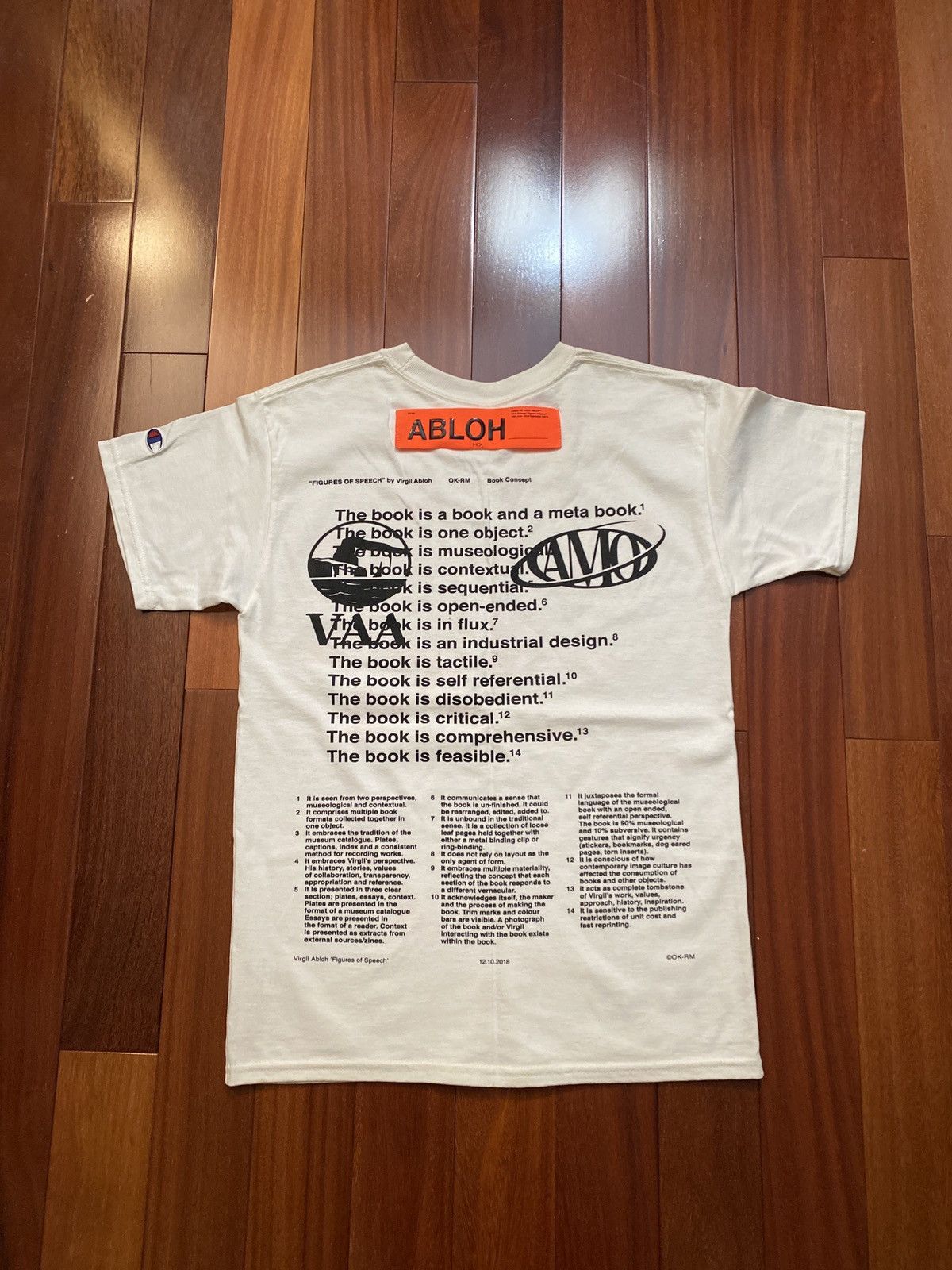 Champion Virgil Abloh MCA Figures of Speech Lines Tee Size US S / EU 44-46 / 1 - 2 Thumbnail