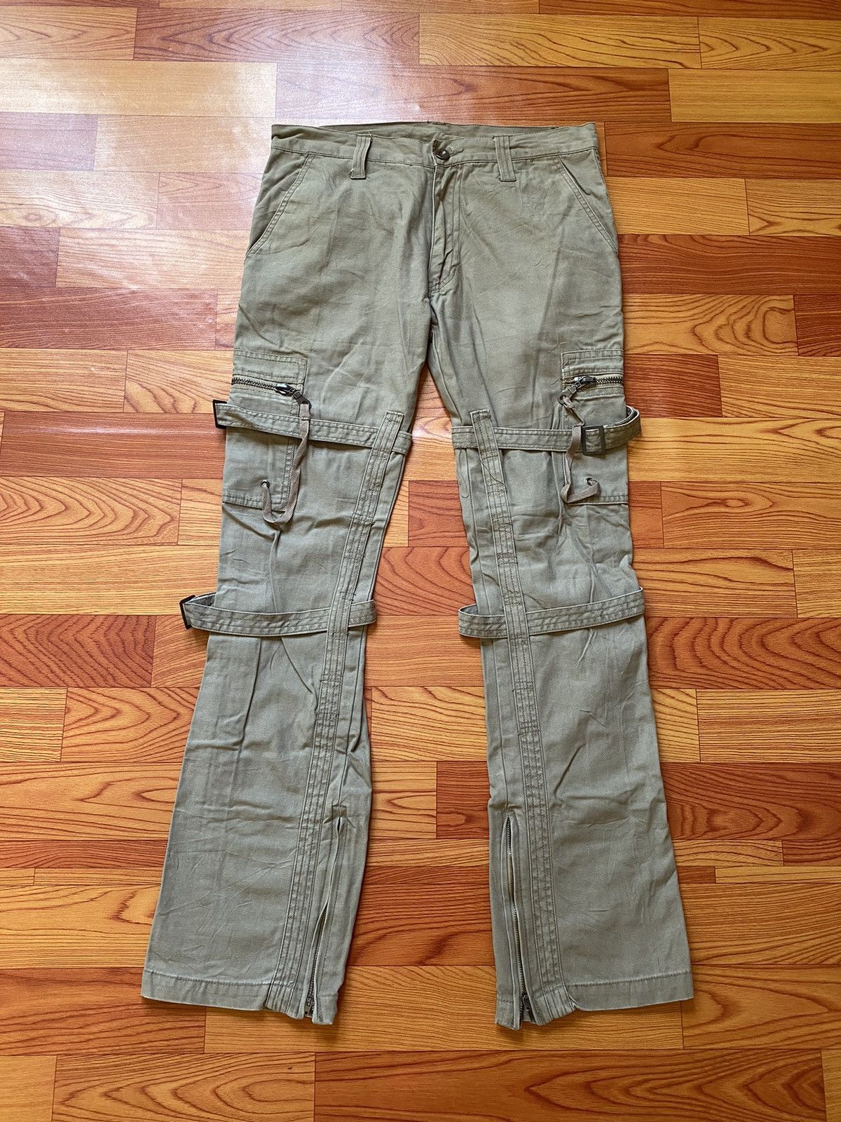 If Six Was Nine Flare Bondage Cargo Pant Size US 32 / EU 48 - 3 Thumbnail