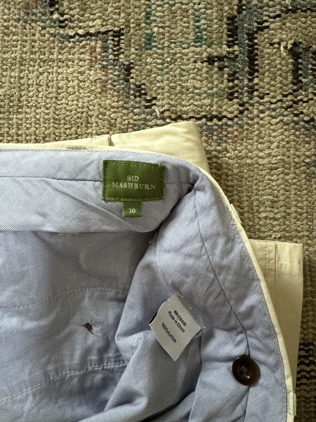 Sid Mashburn Garment-Dyed Sport Trouser - Stone Lightweight Twill Size US 30 / EU 46 - 7 Thumbnail