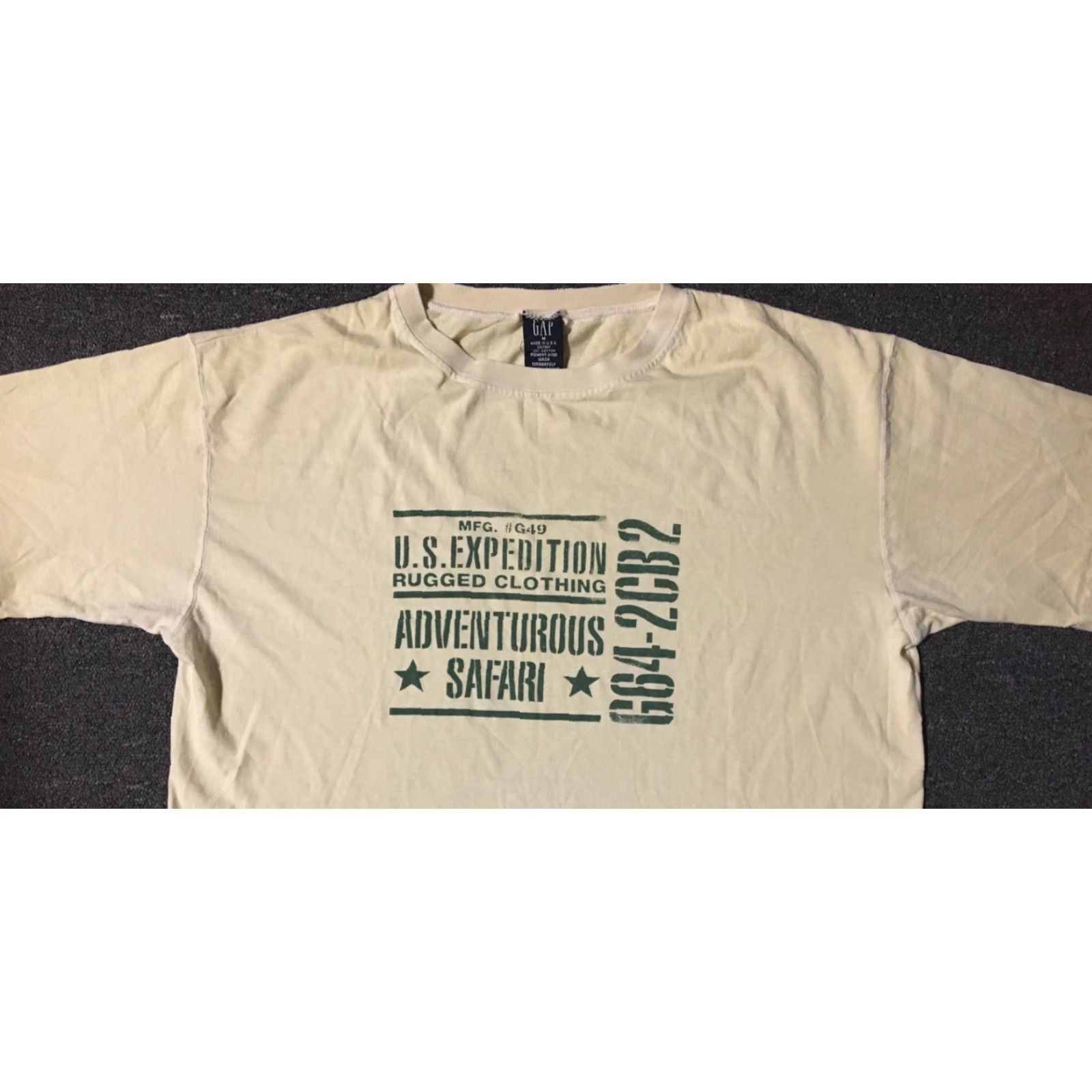 Gap VINTAGE GAP 90s Adventurous Safari Shirt M Men Tan USA Outback Grunge Single Stitch Shirt Size US M / EU 48-50 / 2 - 5 Thumbnail