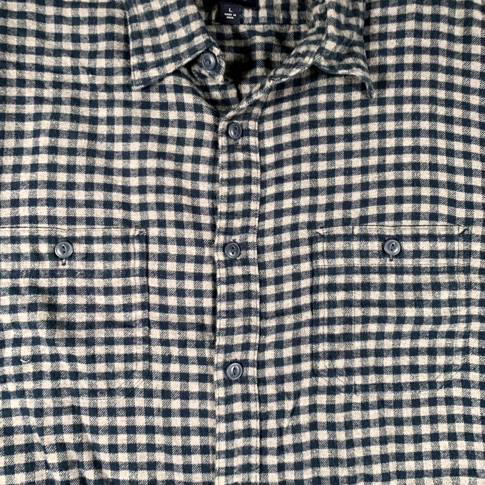 J.Crew J.Crew Shirt Mens L Blue Check Flannel Long Sleeve Button Front Casual Size US L / EU 52-54 / 3 - 4 Thumbnail
