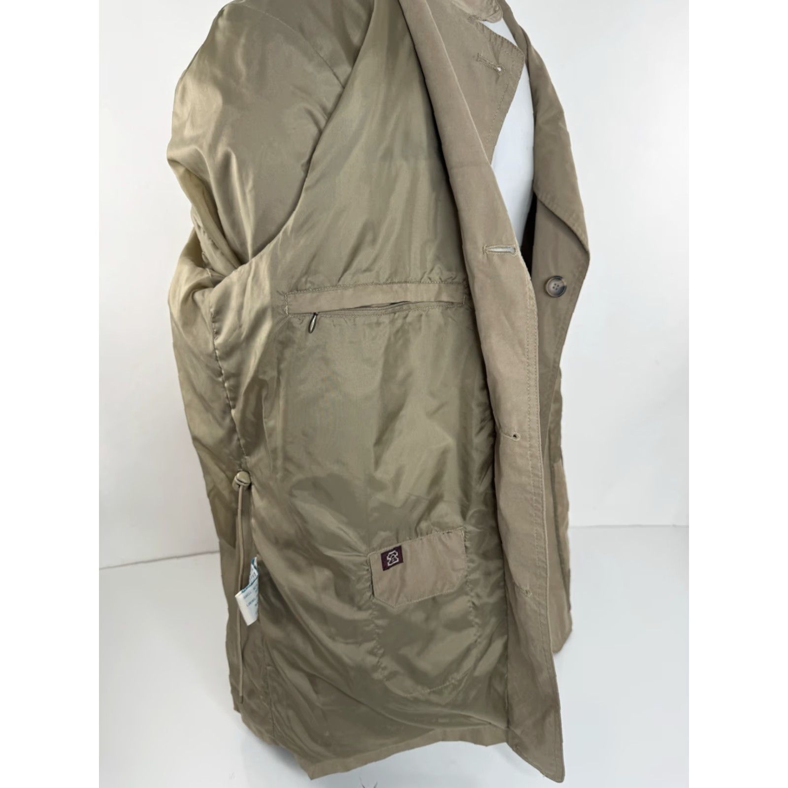 Vintage TRAVELSMITH Blazer Jacket Men's L Tan Four-Button Safari Lightweight Unstructured Blazer Jacket Size 42R - 5 Thumbnail