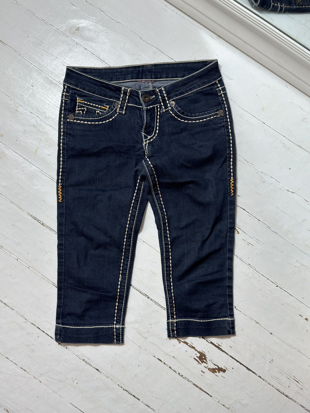 True Religion VINTAGE TRUE RELIGION 2000s CONTRAST SEAMS BREECHES Size 30" / US 8 / IT 44 - 2 Thumbnail