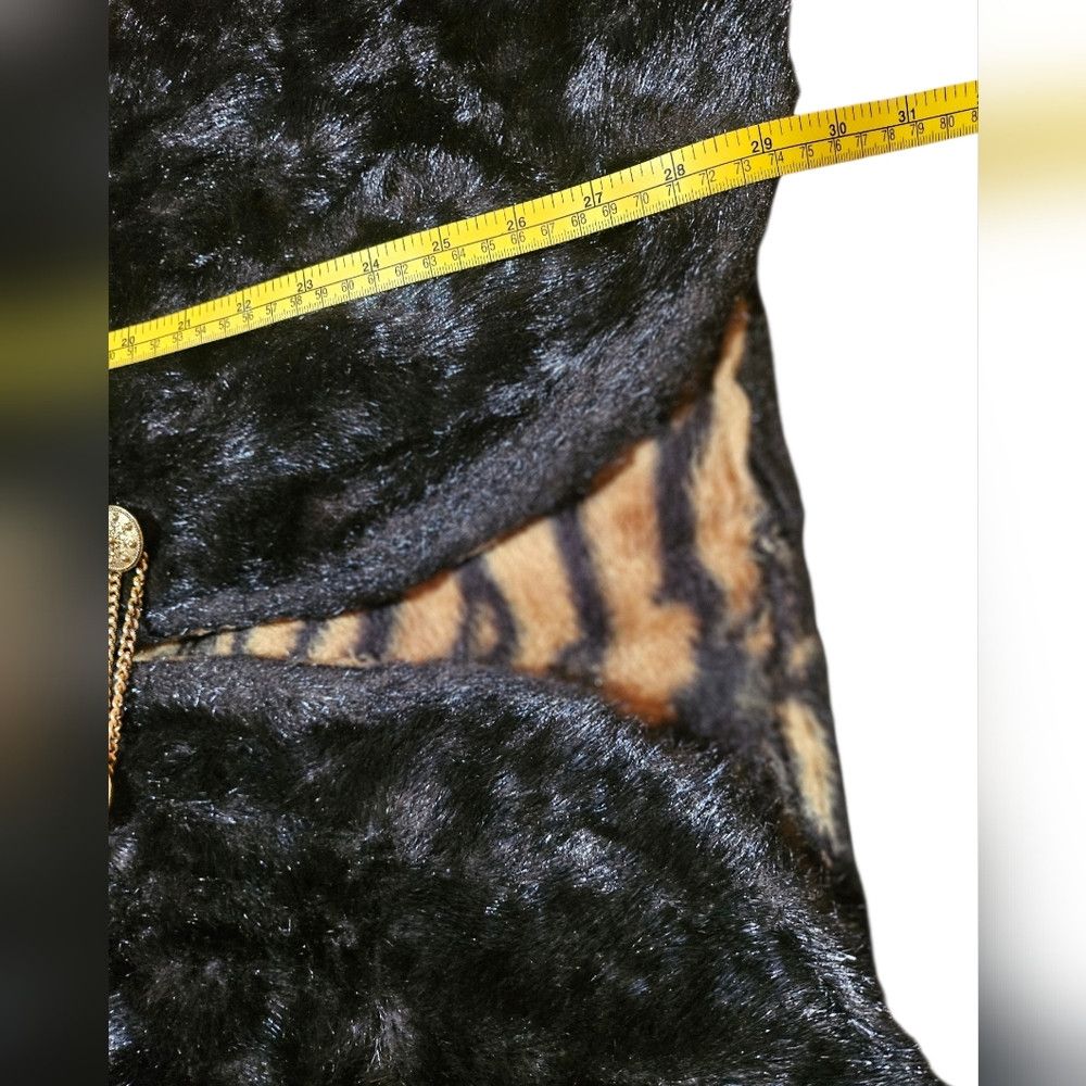 Vintage Faux Fur Vest with Animal Print Lining Size M / US 6-8 / IT 42-44 - 6 Thumbnail