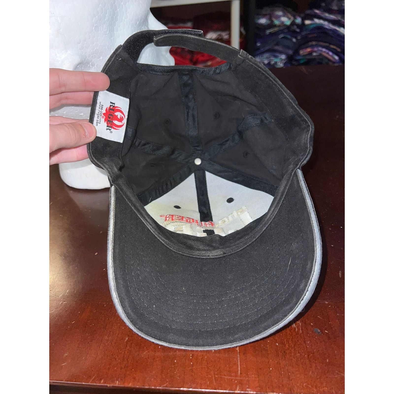Vintage Ruger Hat The Ruger LCP Promo Black Gray Faded Cap Headwear Size ONE SIZE - 7 Thumbnail