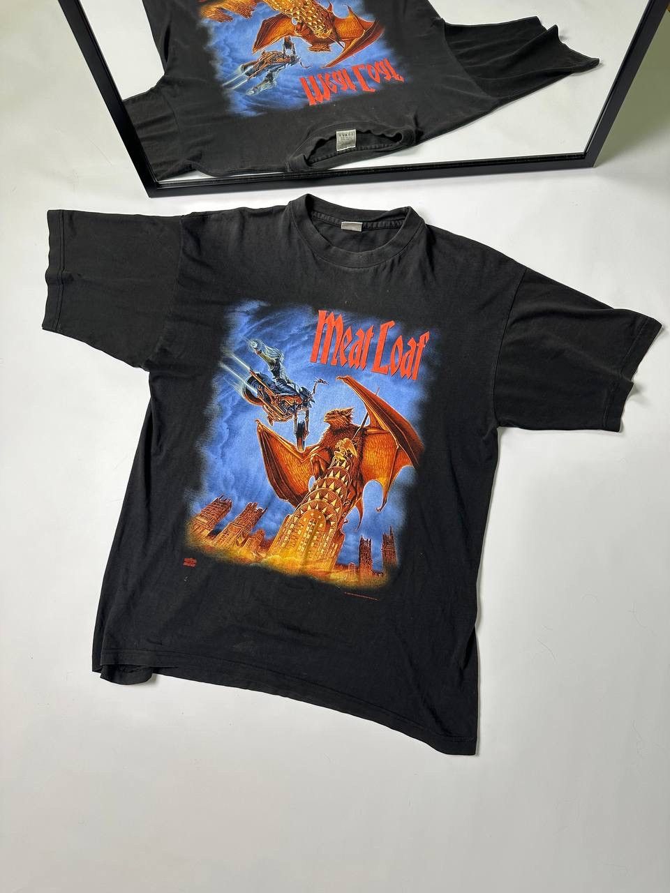 Band Tees × Vintage 🔥Vintage 1993 Meat Loaf World Tour T-Shirt Size US XL / EU 56 / 4 - 1 Thumbnail