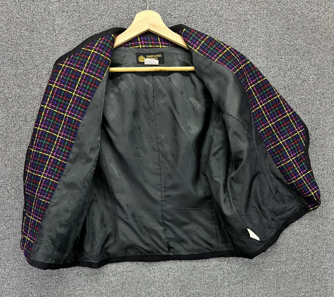 Hardy Amies Hardy Amies Shadow Plaid Checkered Cardigan Jacket Size M / US 6-8 / IT 42-44 - 4 Thumbnail