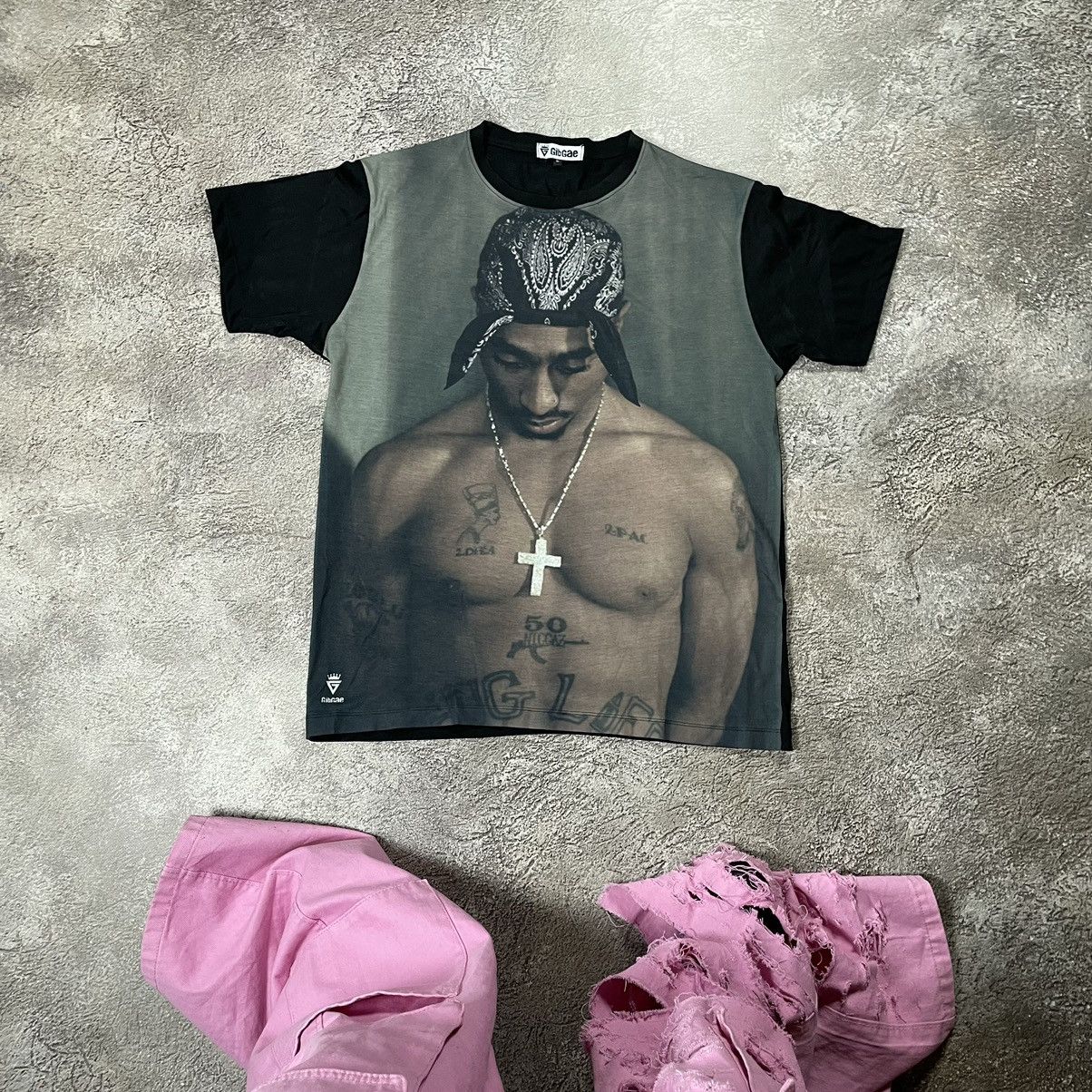 Vintage Vintage Y2K 2Pac Graphic Tee Sun Faded Rap Streetwear XL Size US XL / EU 56 / 4 - 1 Thumbnail