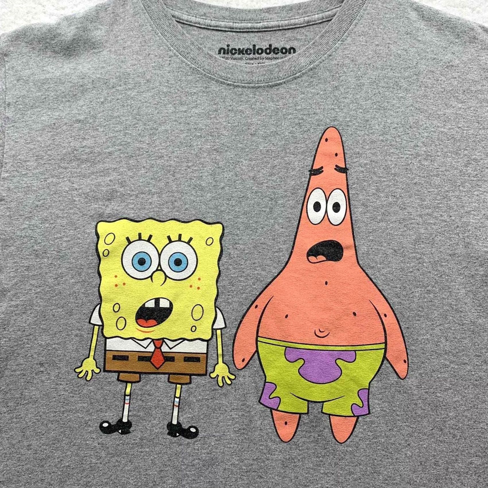 Nickelodeon Nickelodeon SpongeBob Squarepants Patrick Graphic T-Shirt Gray Adult Medium M Size US M / EU 48-50 / 2 - 3 Thumbnail