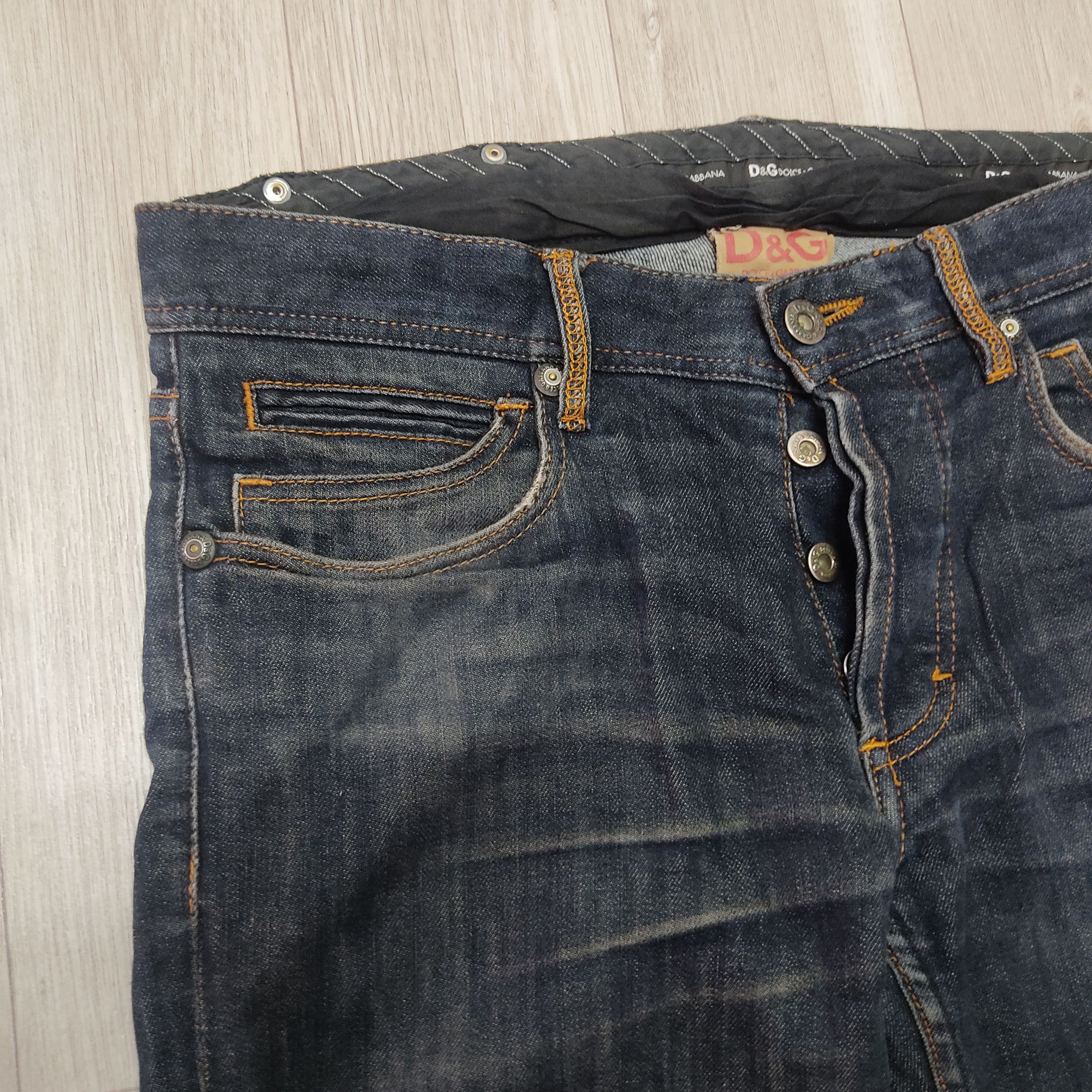 Dolce & Gabbana DOLCE & GABBANA Low Rise Straight Cut Slim Fit Denim Pants Size US 33 - 5 Thumbnail