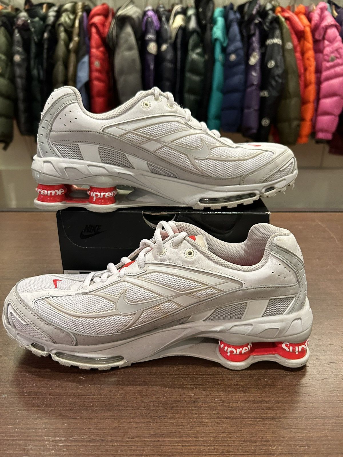 Nike × Supreme Nike Shox Ride 2 SP ‘Supreme White’ Size US 11 / EU 44 - 4 Thumbnail