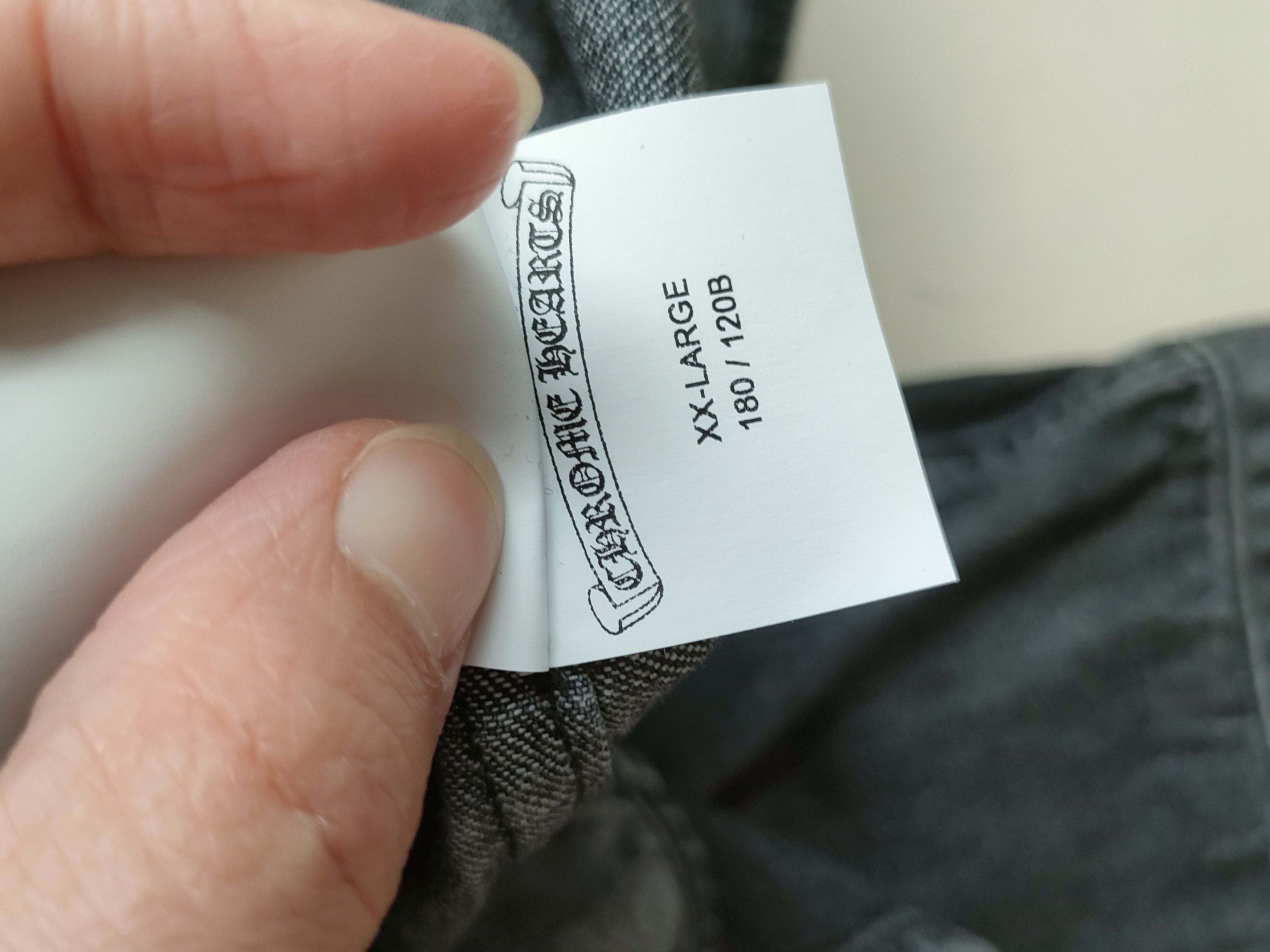 Chrome Hearts Chrome Hearts LOOSE END Cross Patch Washed Grey Denim Shirt Size US XXL / EU 58 / 5 - 7 Thumbnail
