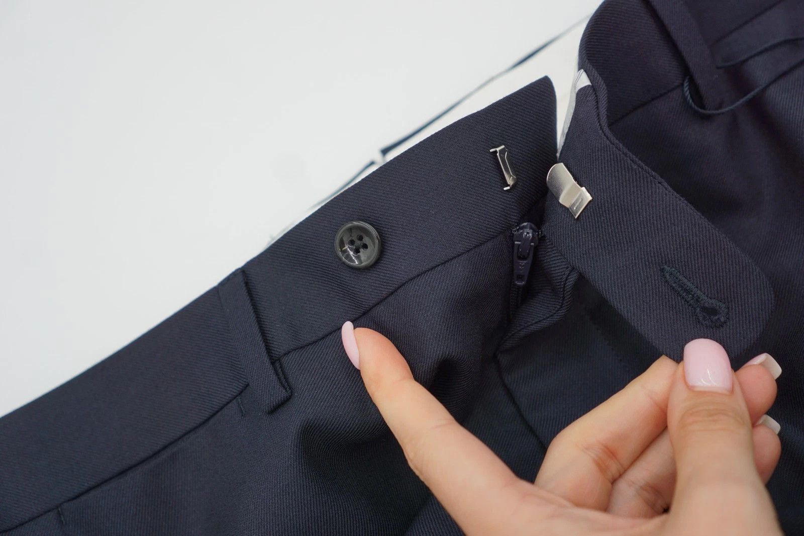 Suitsupply Men Suitsupply Pants Navy Blue Wool Brescia Ariston UK/US42L Size 42L - 3 Thumbnail