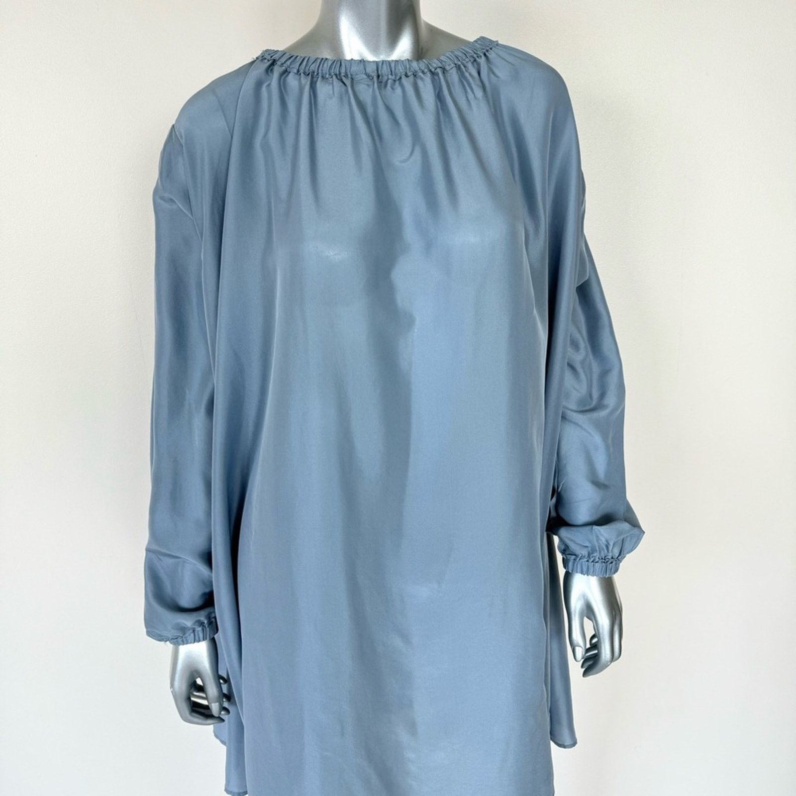 Zucca NWT! JUCCA Silk Oversize Blue Dress, Size S, MSRP.466$ Size S / US 4 / IT 40 - 2 Thumbnail