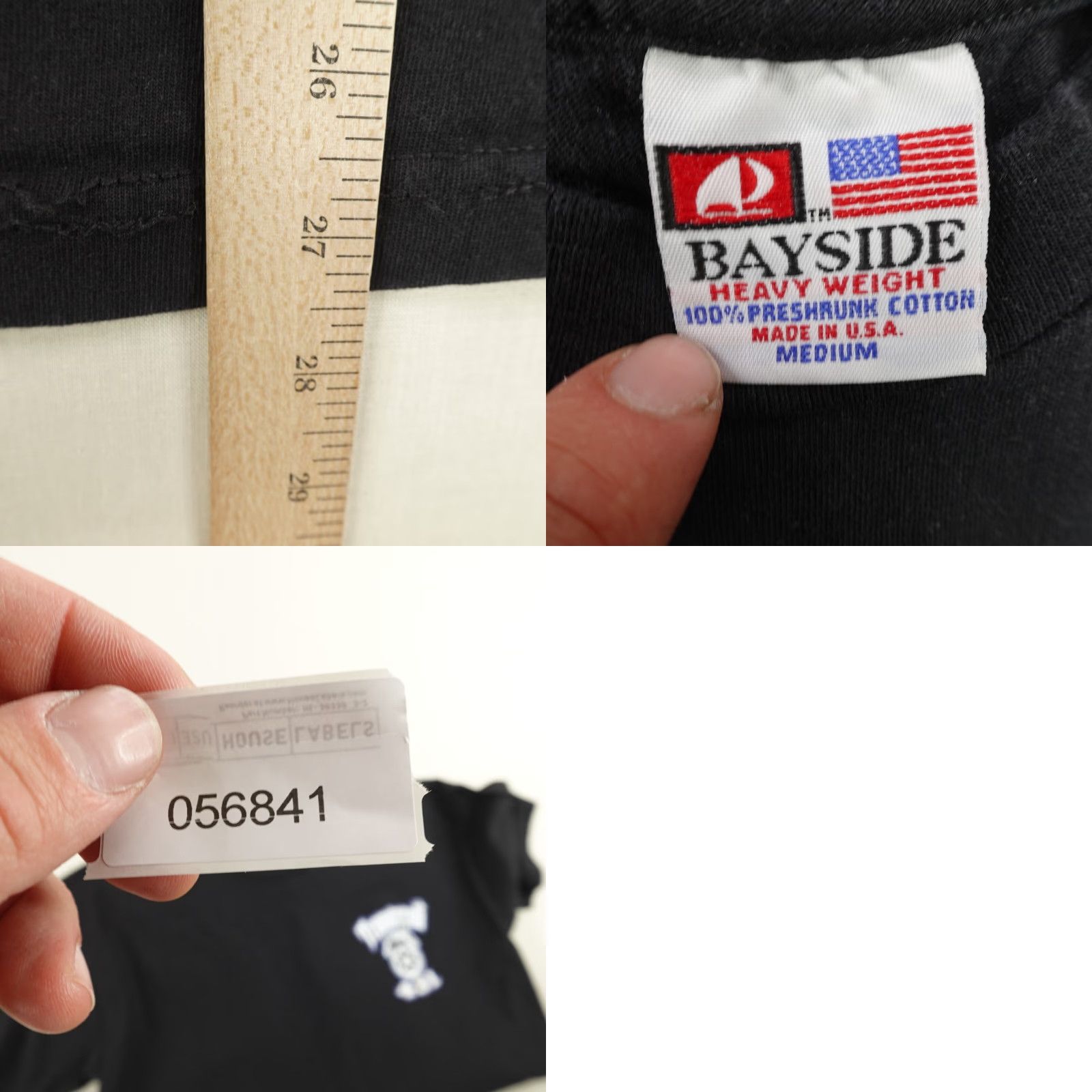 Vintage VINTAGE Bayside Teamsters T-Shirt Men Medium Black Logo Graphic 80s Union Workwear Size US M / EU 48-50 / 2 - 8 Thumbnail