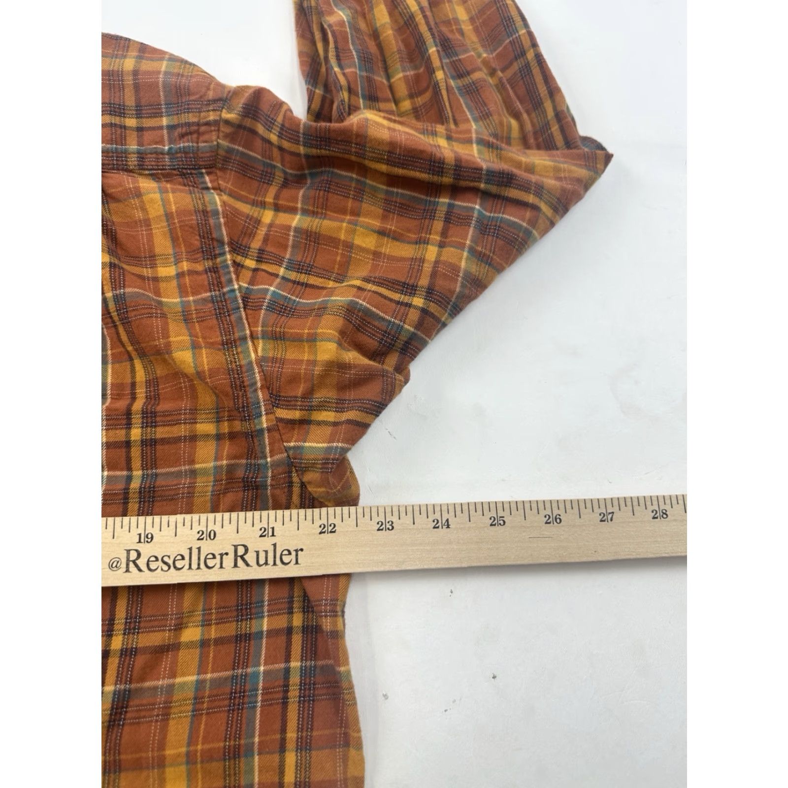 Rusty Columbia Shirt Mens Medium Rust Orange Plaid Long Sleeve Lightweight Flannel Size US M / EU 48-50 / 2 - 7 Thumbnail