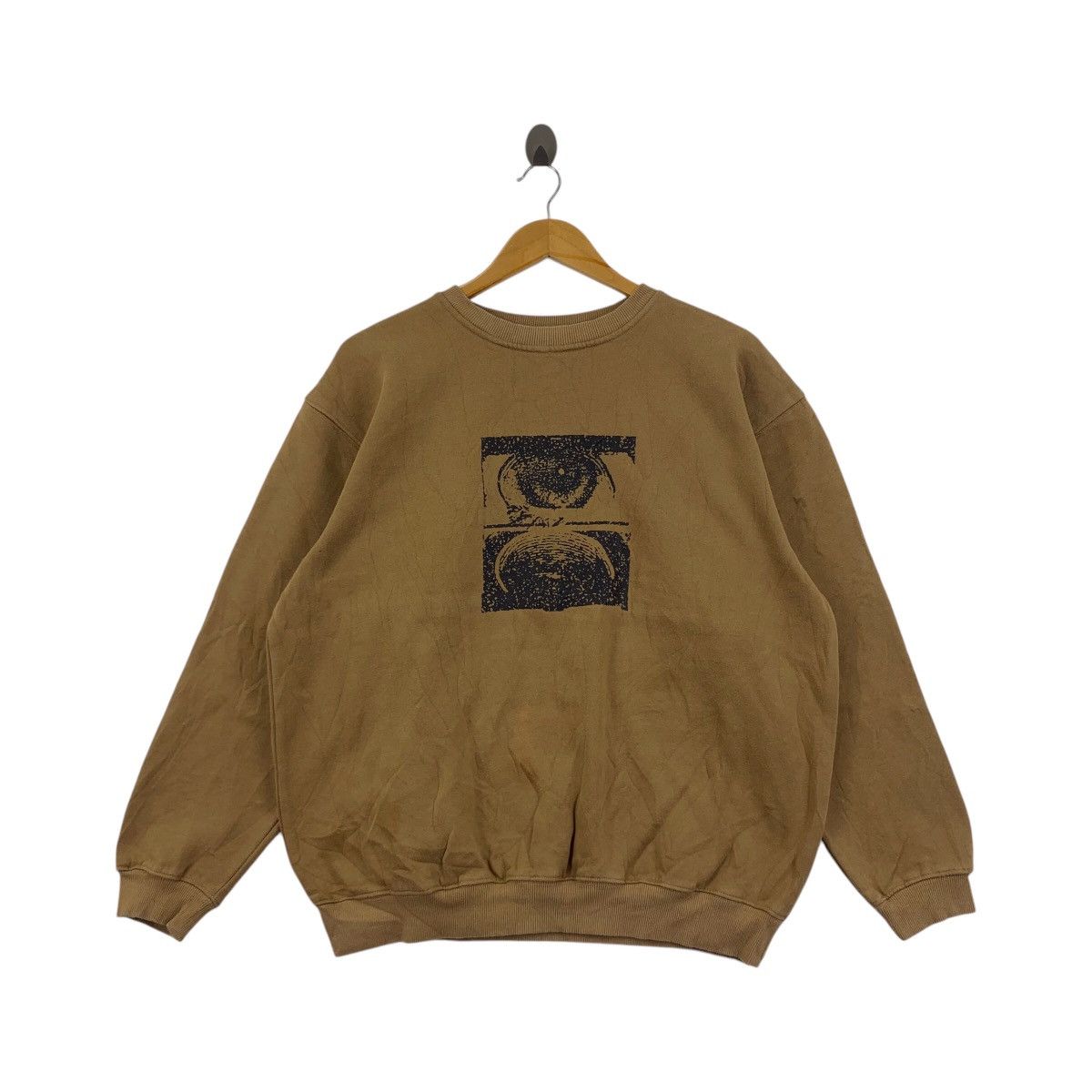 Vintage FORMER Japanese Brand Crux Eye Crew Print Design Sweatshirt Size US M / EU 48-50 / 2 - 1 Thumbnail
