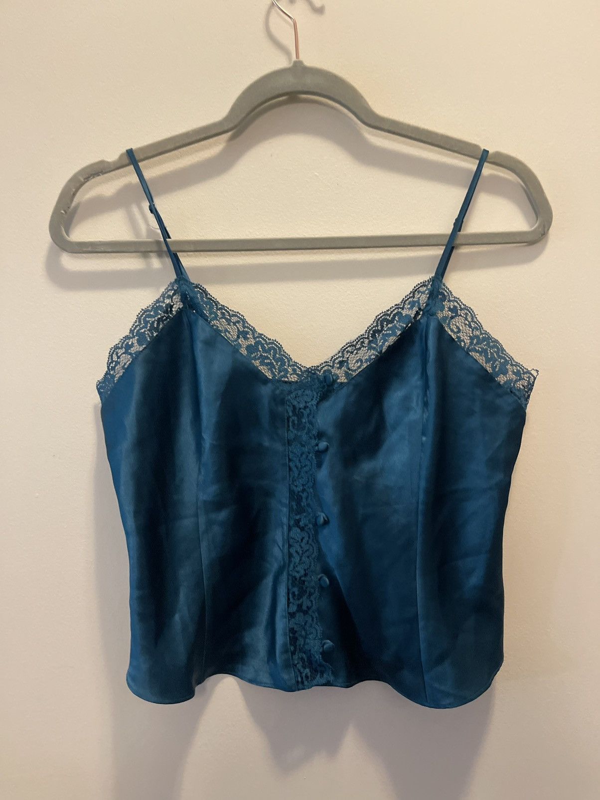 Vintage Vintage Gold Label Victoria Secret Teal Tanktop Size S / US 4 / IT 40 - 4 Thumbnail