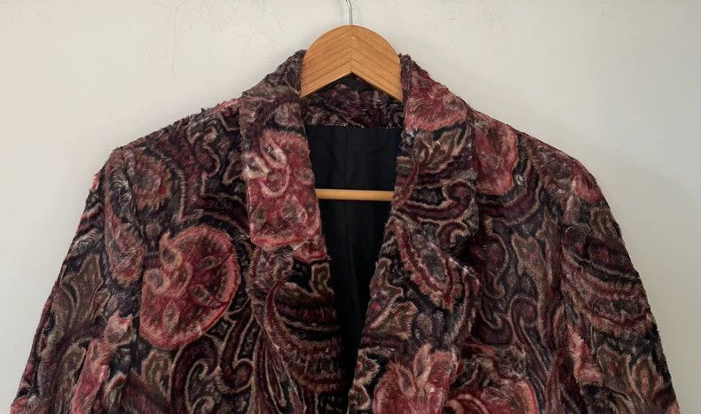 Ann Demeulemeester Ann Demeulemeester 19aw show Paisley faux fur coat-2506 Size US S / EU 44-46 / 1 - 5 Thumbnail