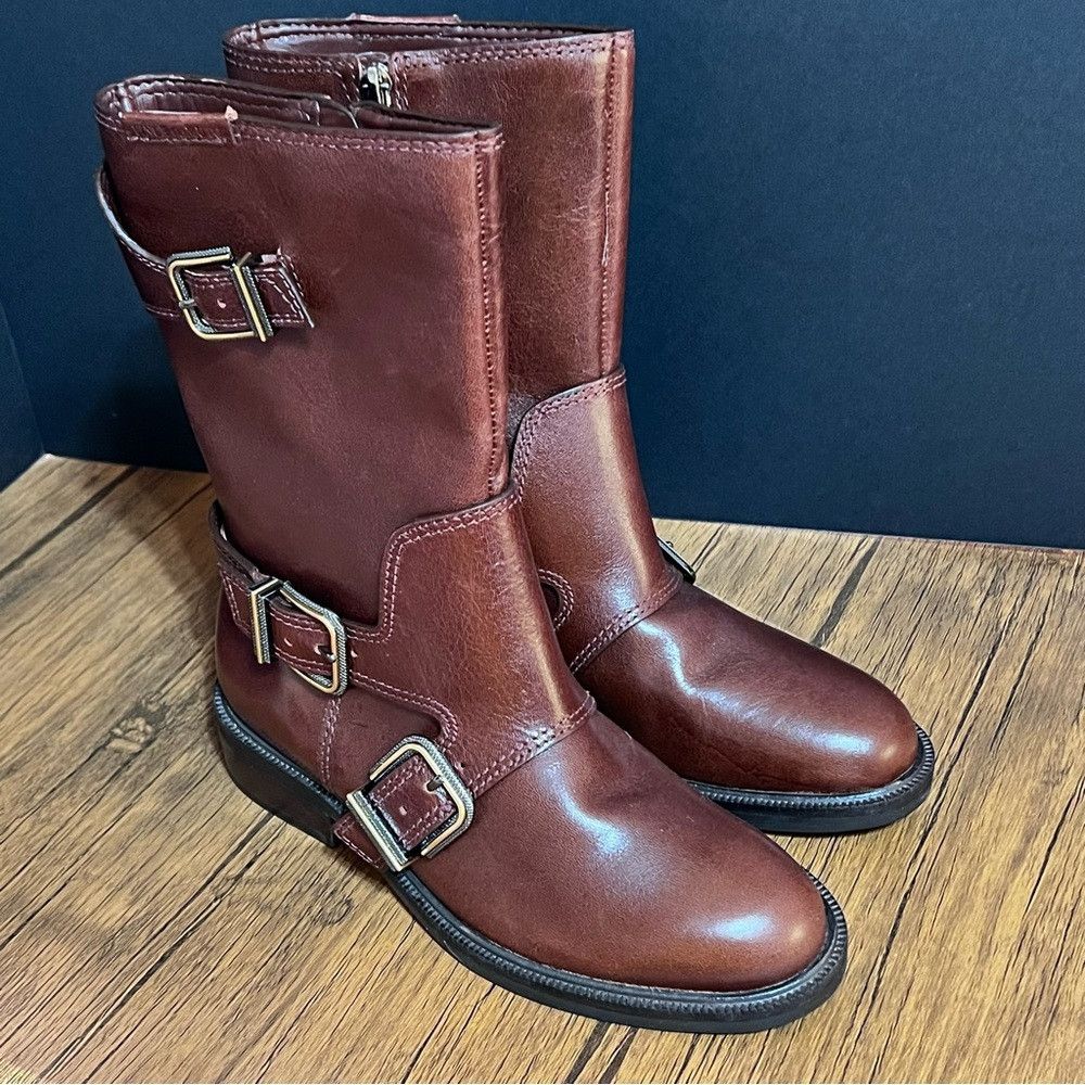 Vince Camuto Vince Camuto Alicenta Mid Calf Leather Boots Women’s Size 7 Size US 7 / IT 37 - 4 Thumbnail